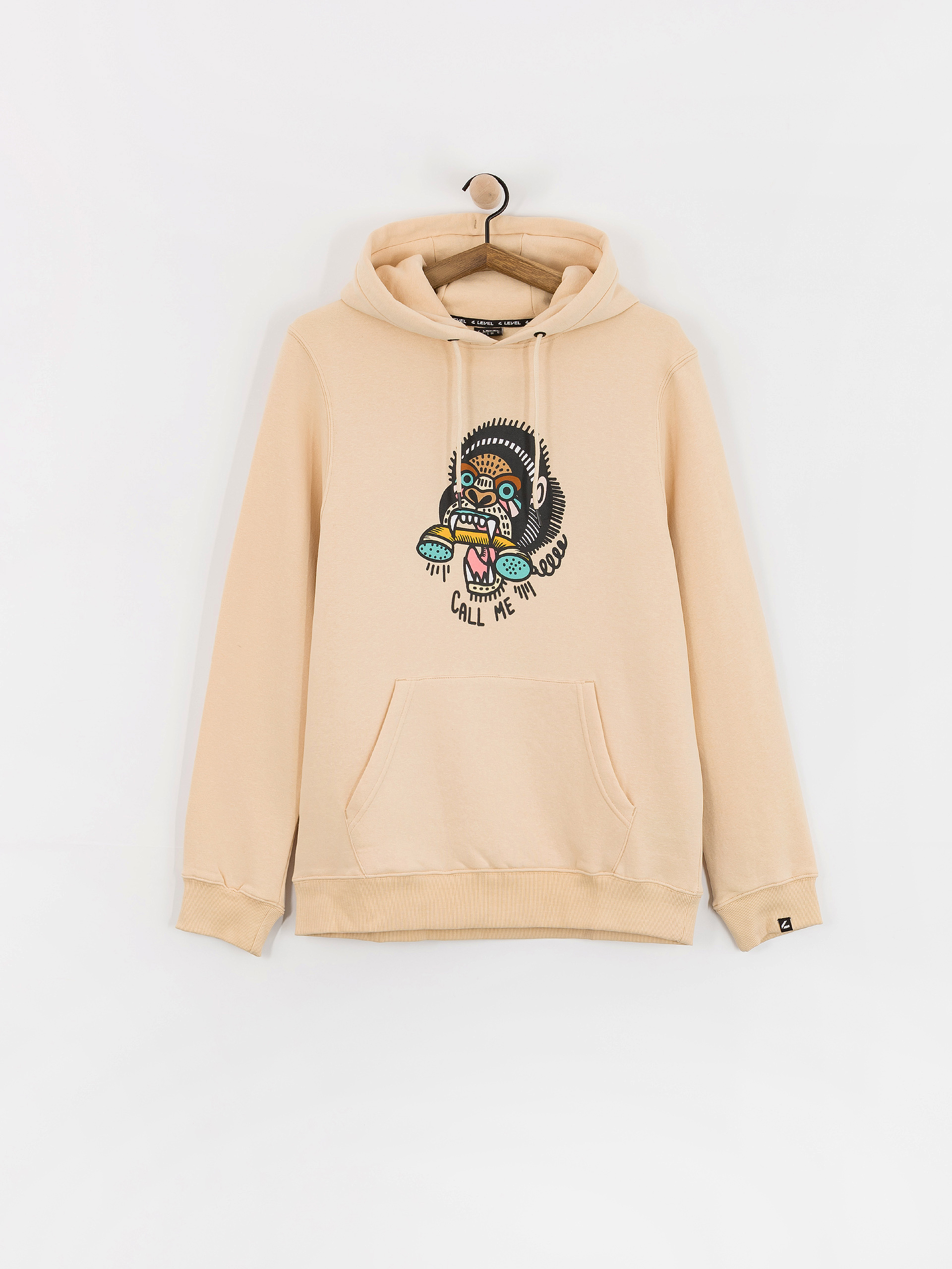 Суитшърт Level Leve Call Me (beige)