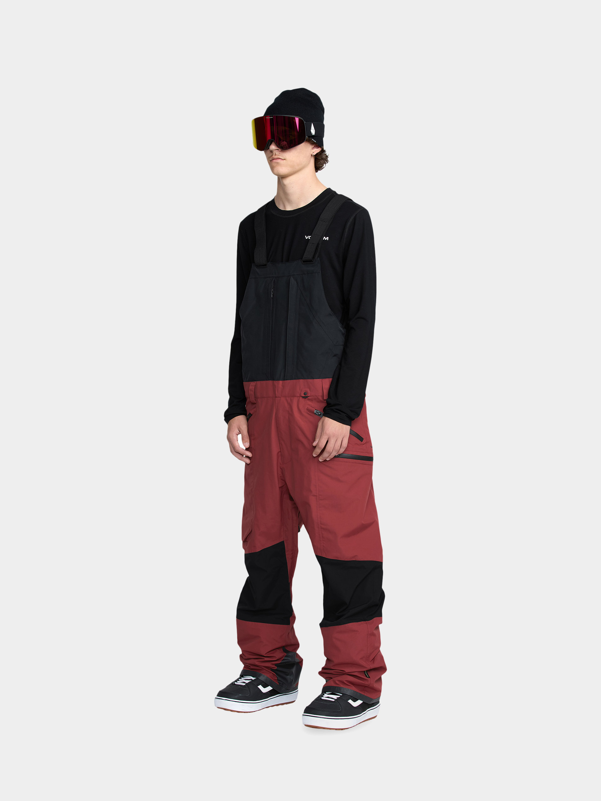 Мъжко Сноуборд панталони Volcom Rain Gore Tex Bib Overall (burnt red)