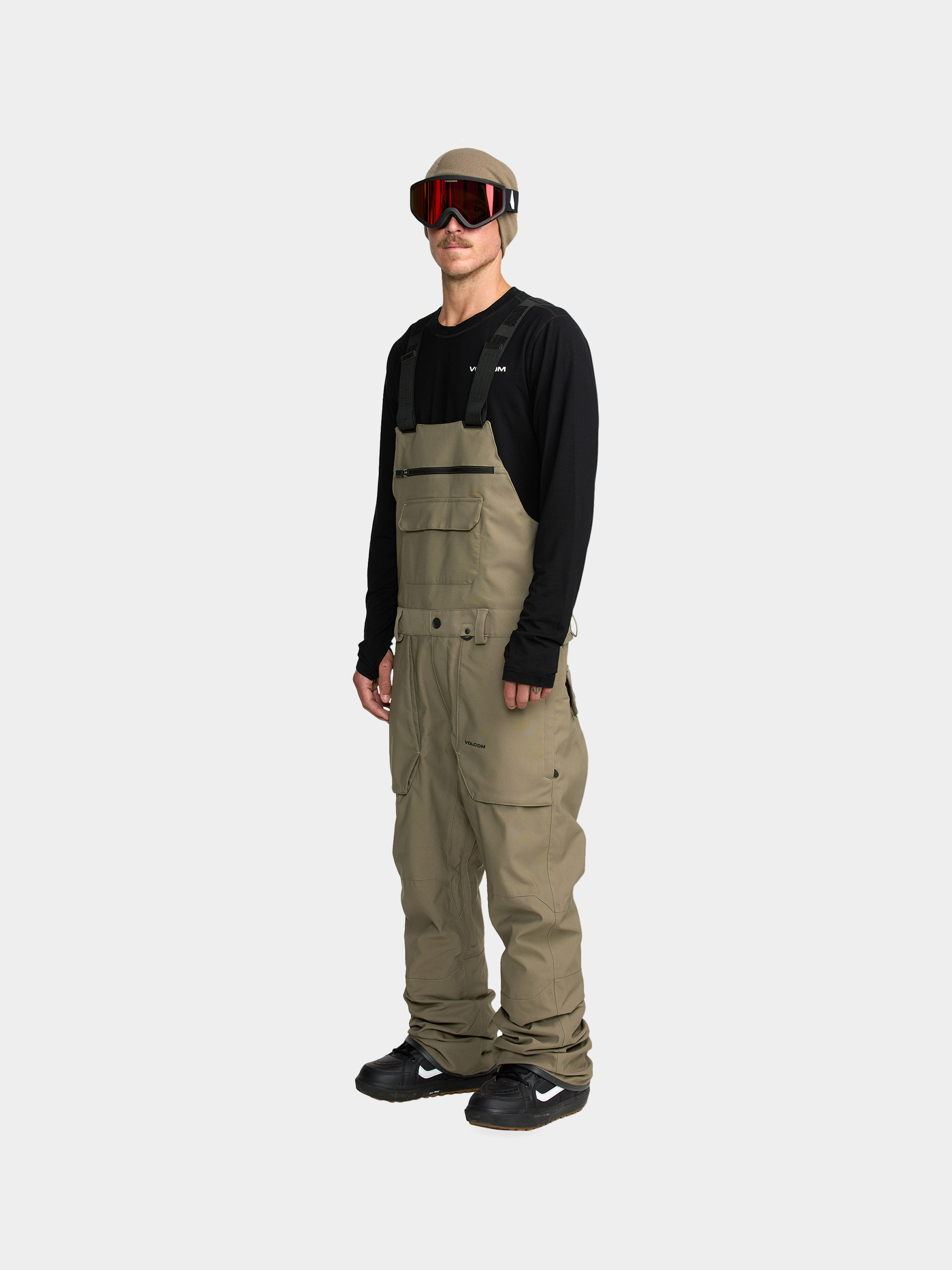 Мъжко Сноуборд панталони Volcom Roan Bib Overall (military)