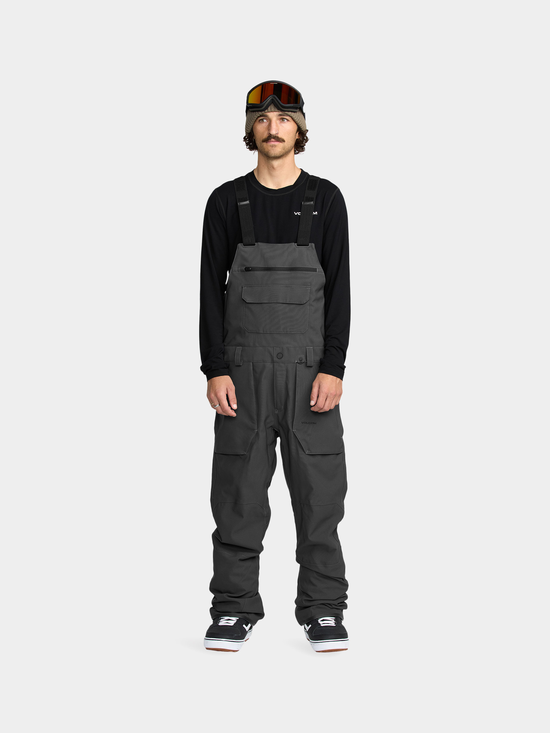 Сноуборд панталони Volcom Roan Bib Overall (dark grey)