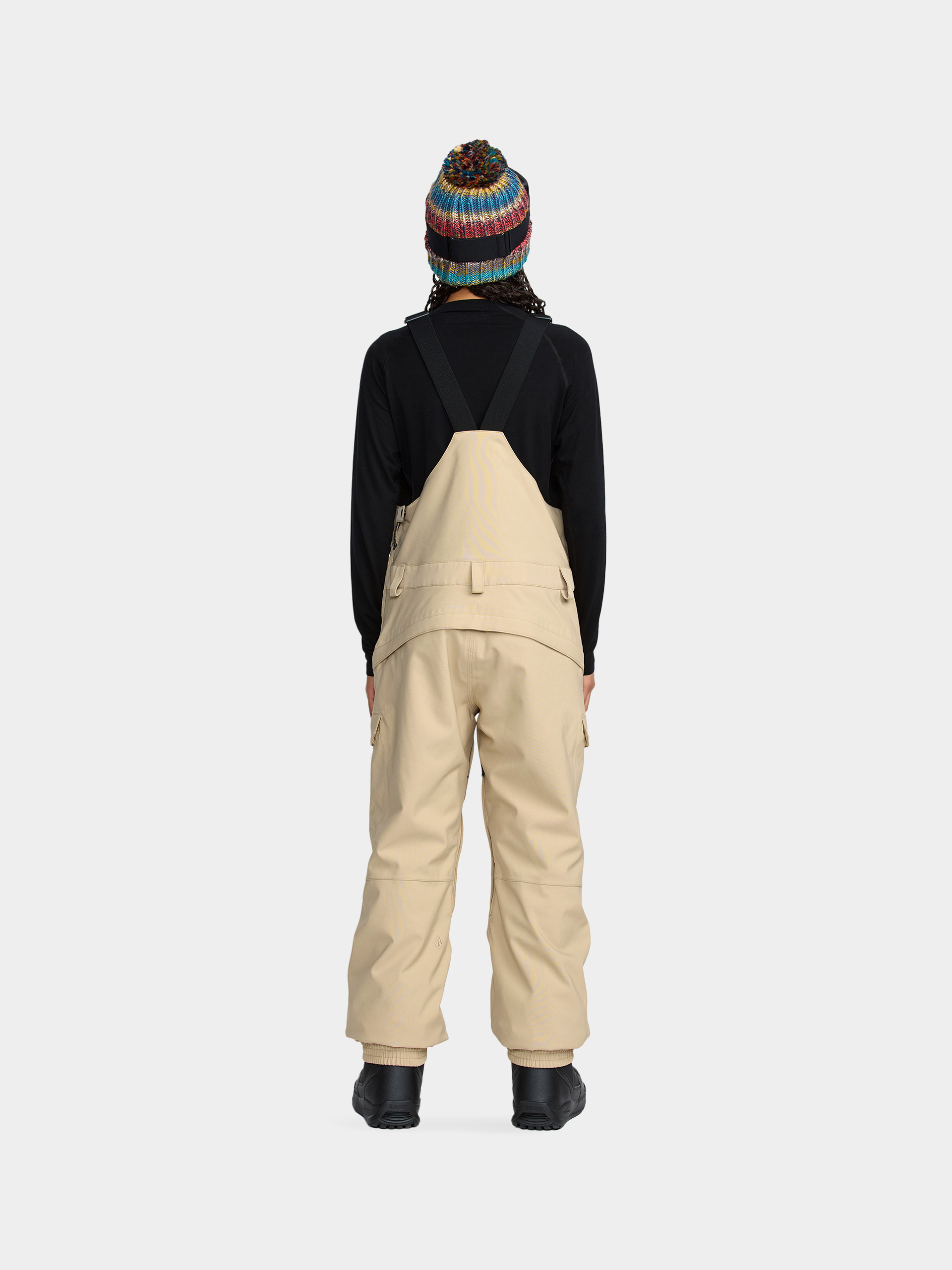 Дамско Сноуборд панталони Volcom Creston 3D Stretch Bib Overall (oatmeal)