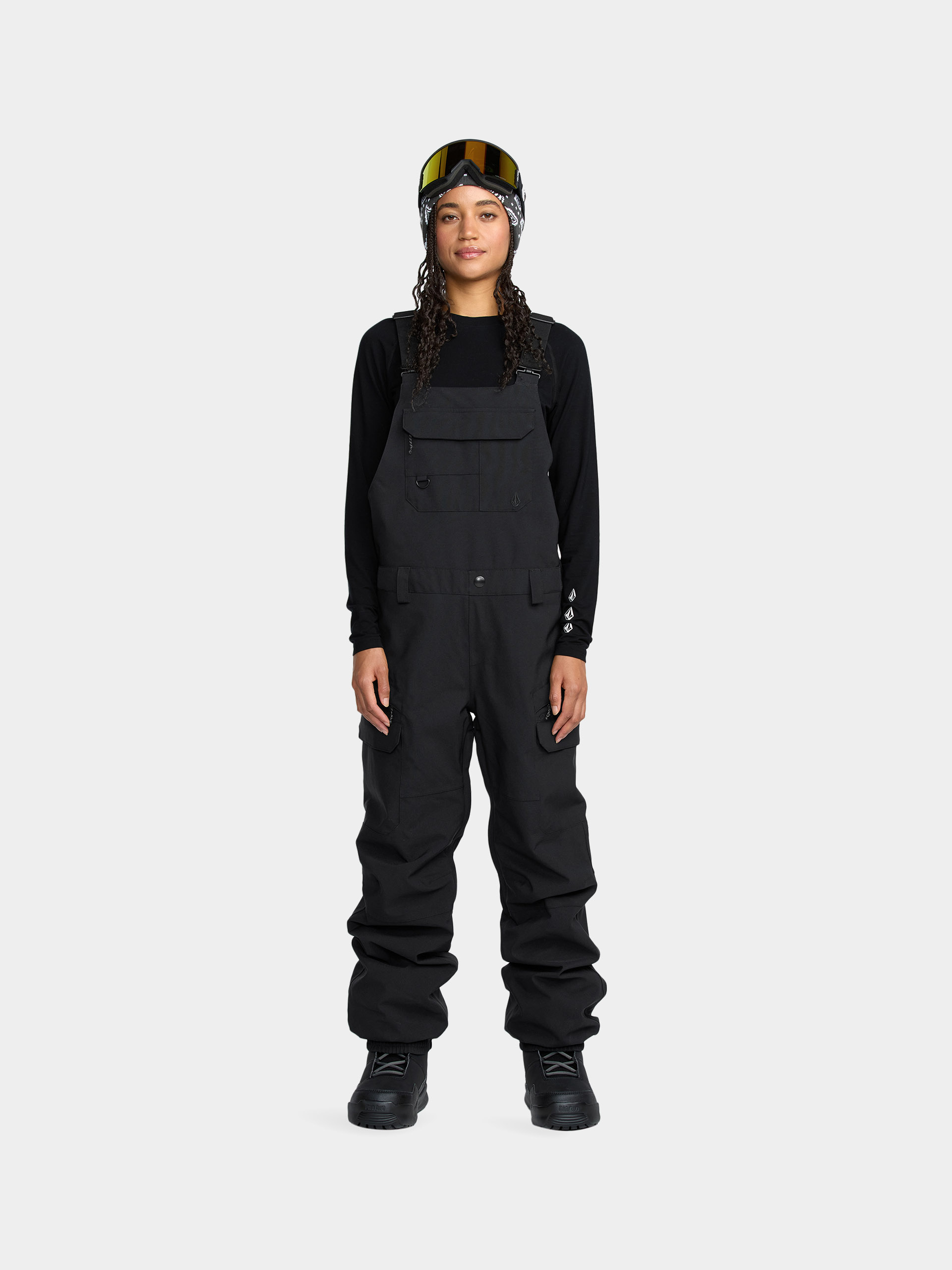 Сноуборд панталони Volcom Creston 3D Stretch Bib Overall Wmn (black)