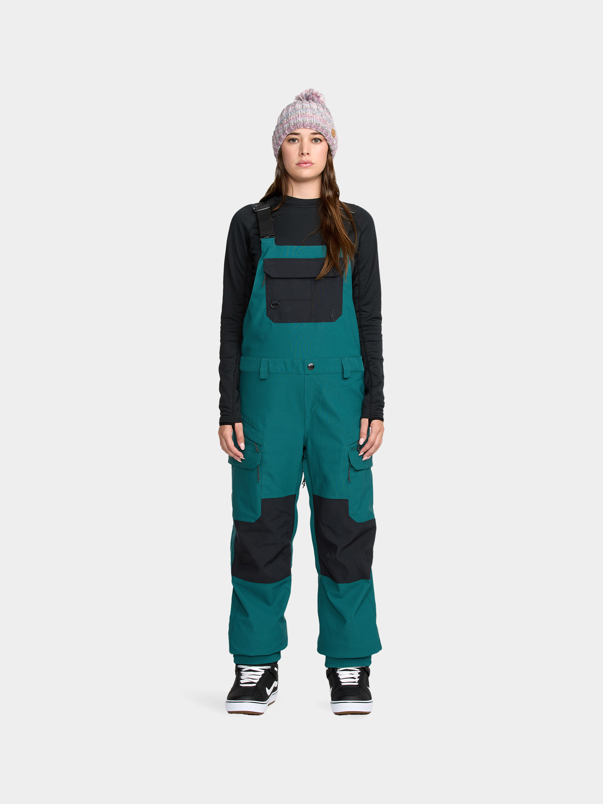 Сноуборд панталони Volcom Creston 3D Stretch Bib Overall Wmn (atlantic deep)