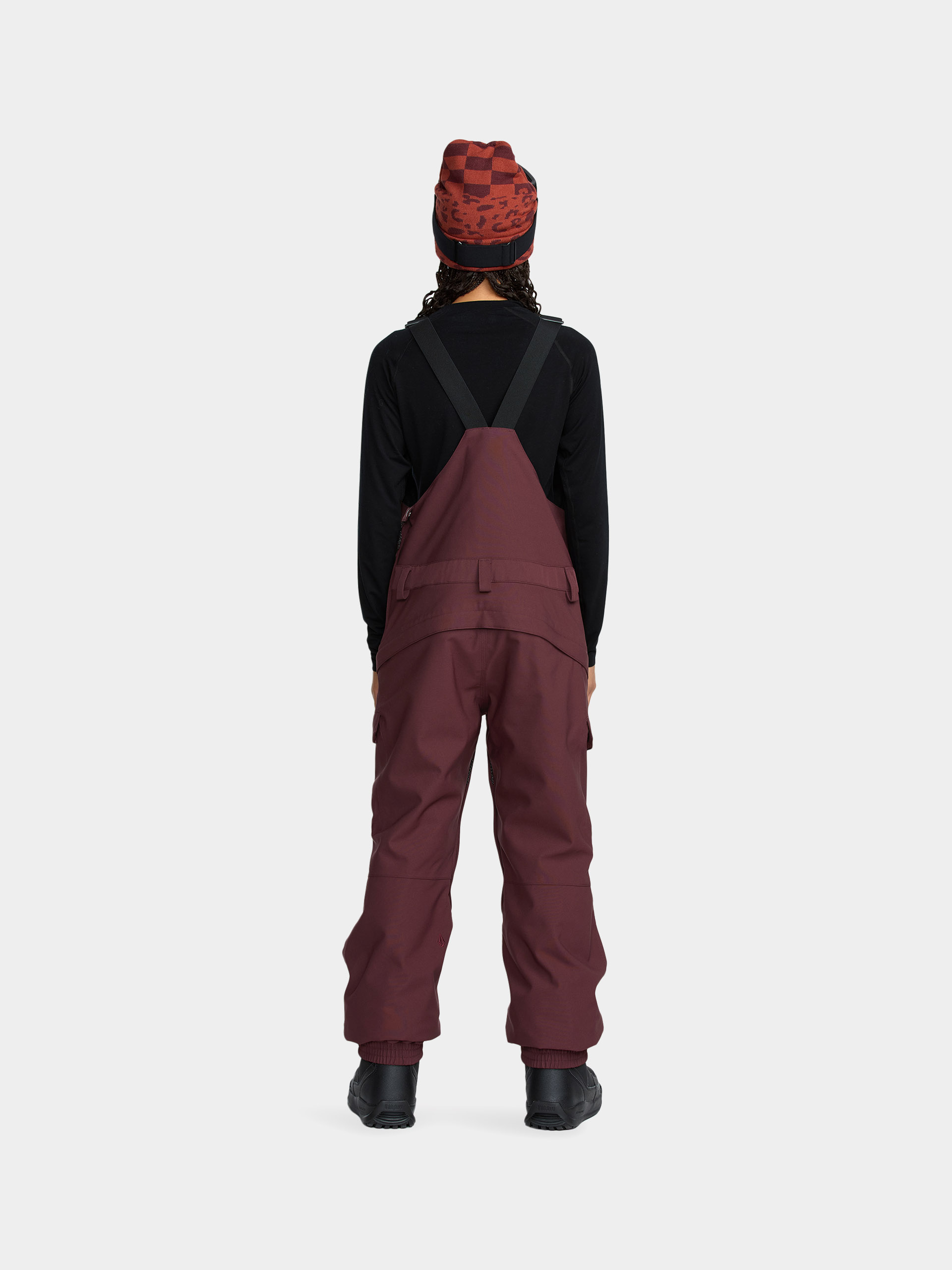 Дамско Сноуборд панталони Volcom Creston 3D Stretch Bib Overall (oxblood)