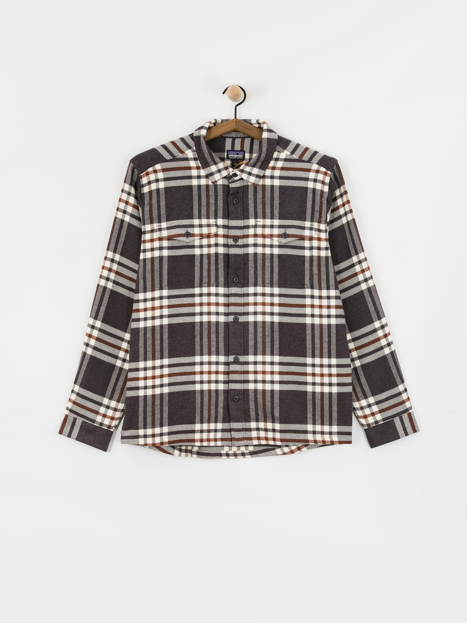 Риза Patagonia Fjord Flannel (catch ink black)