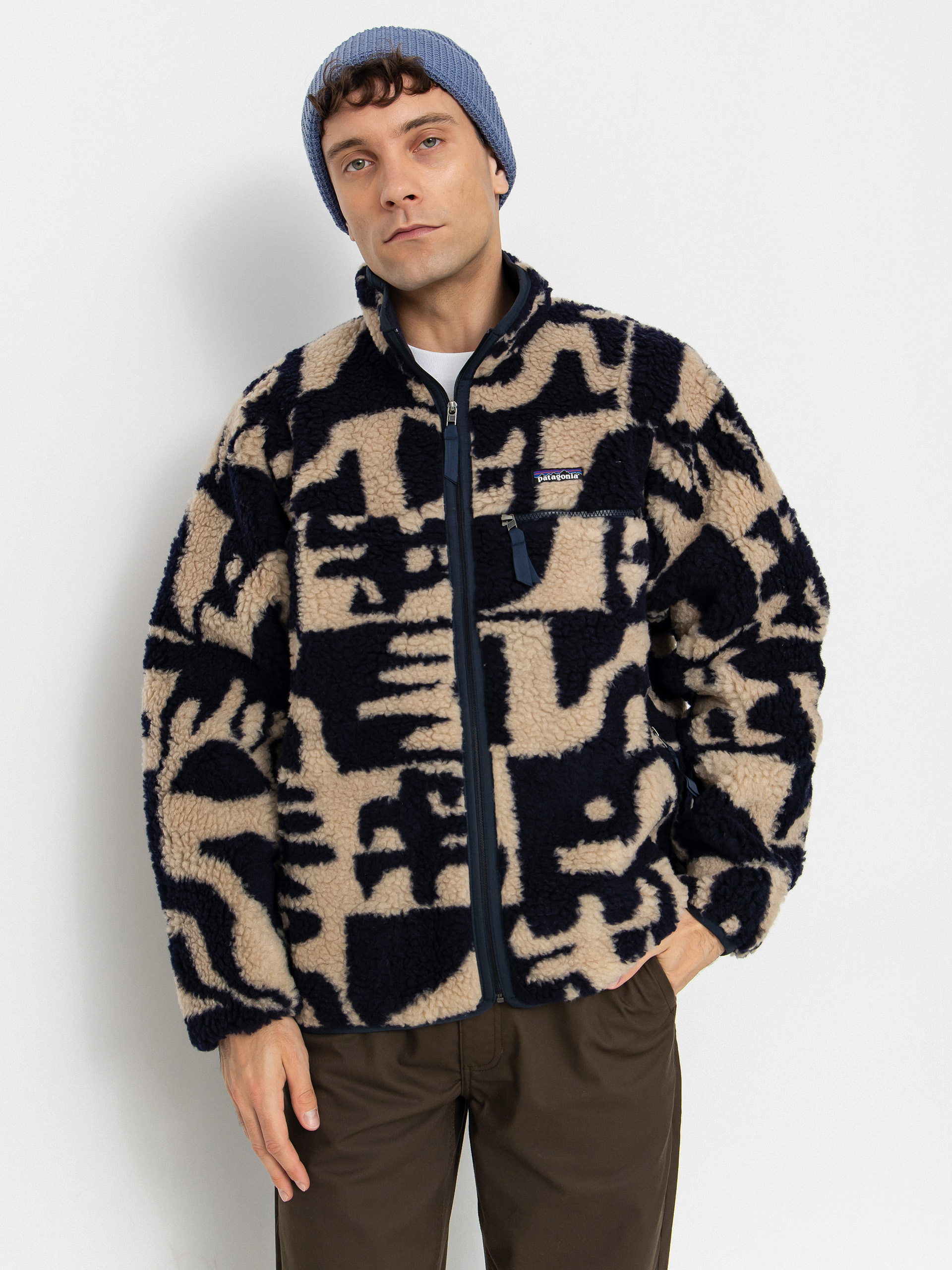 Суитшърт Patagonia Natural Blend Retro Cardigan (mother tree oar tan)