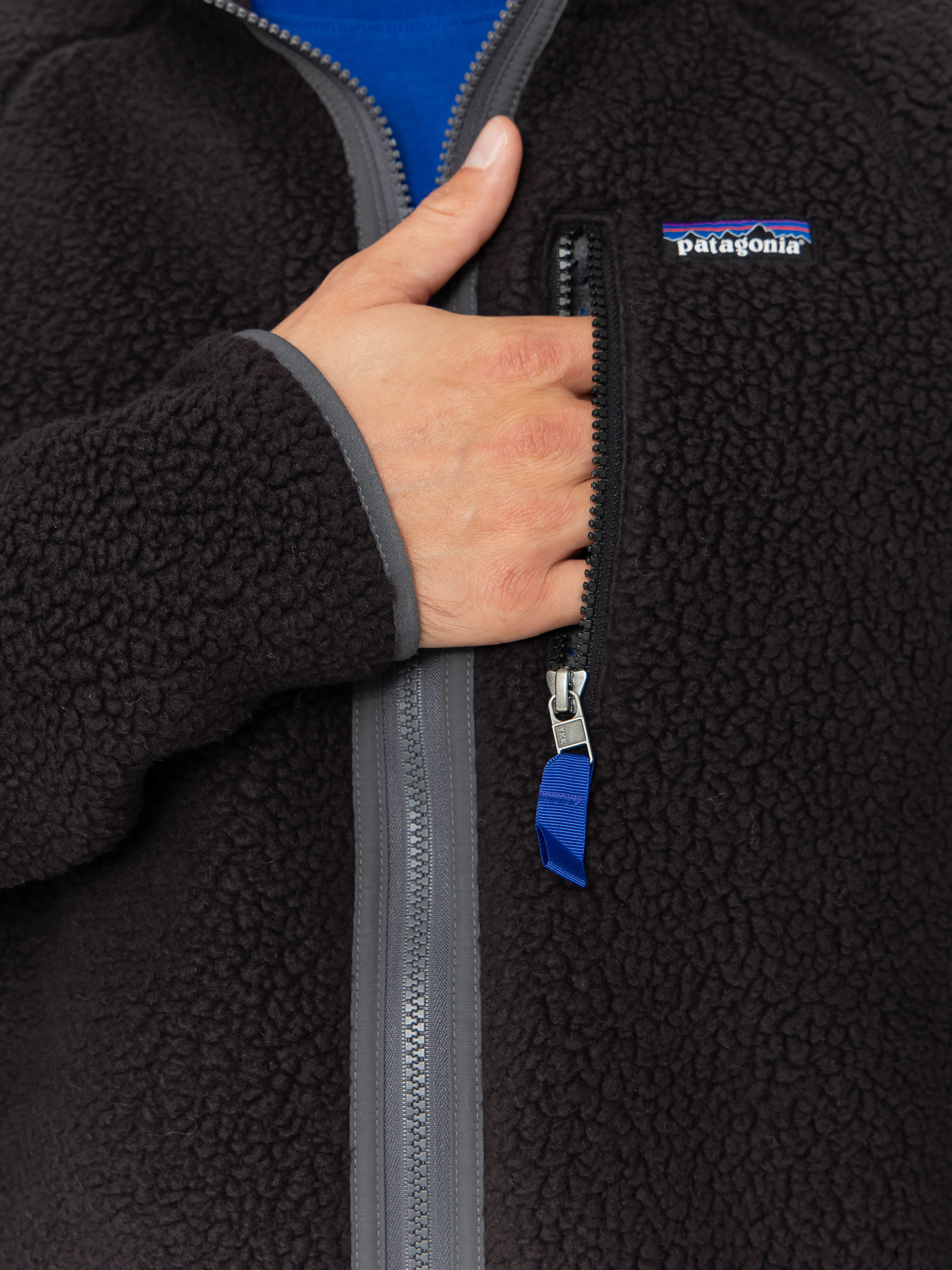 Яке Patagonia Retro Pile (black w/forge grey)
