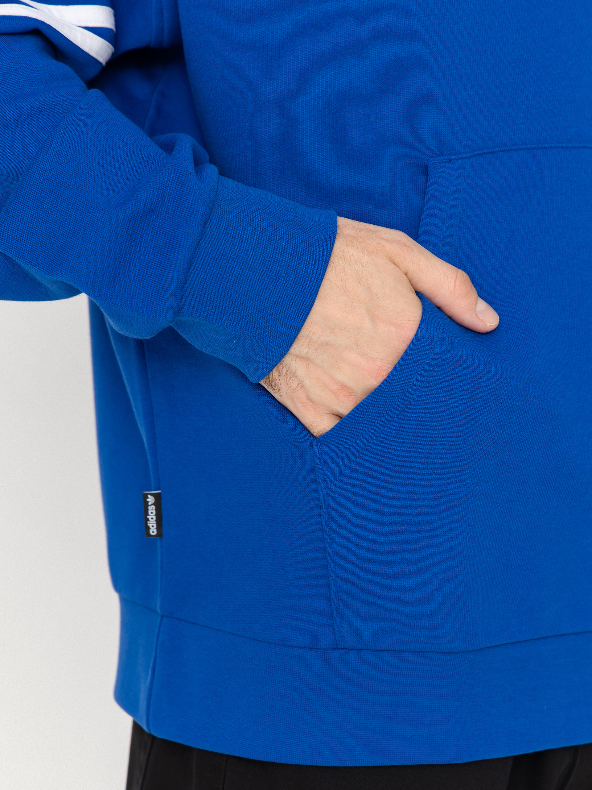 Суитшърт с качулка adidas Classic HD (royblu/white)