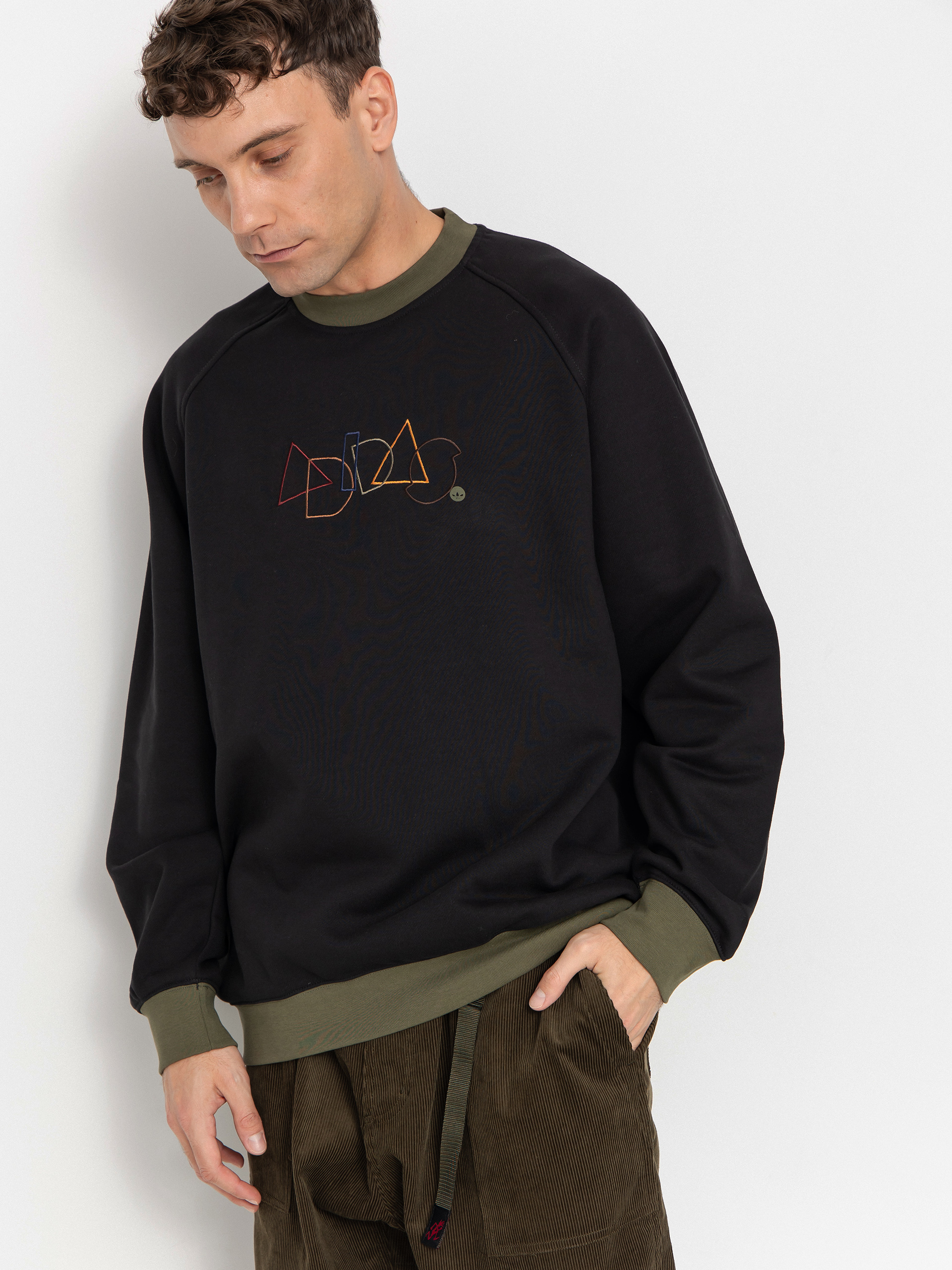 Суитшърт adidas Skate Geo Crew (black)