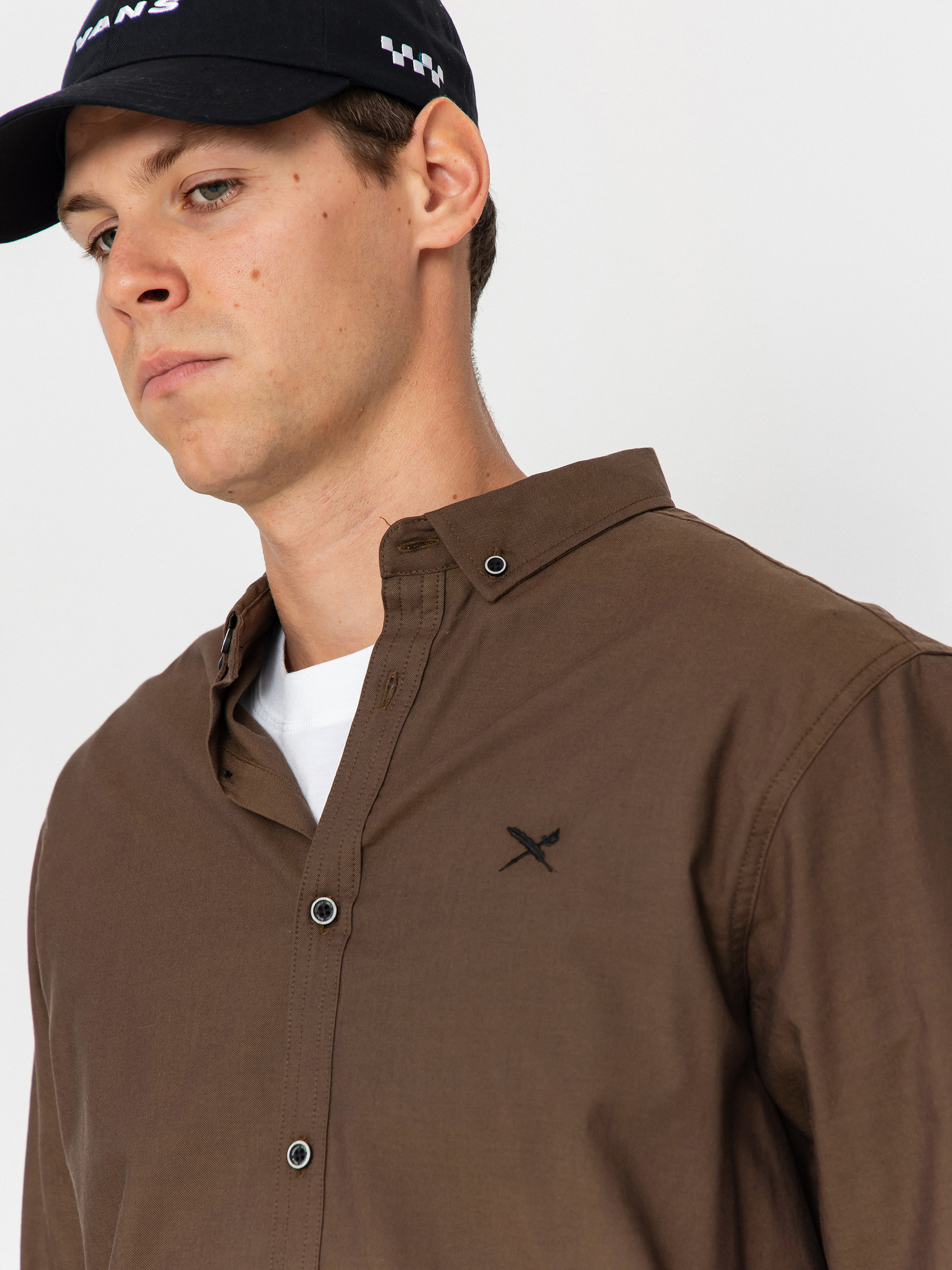 Риза Iriedaily Samuel (dark coffee)