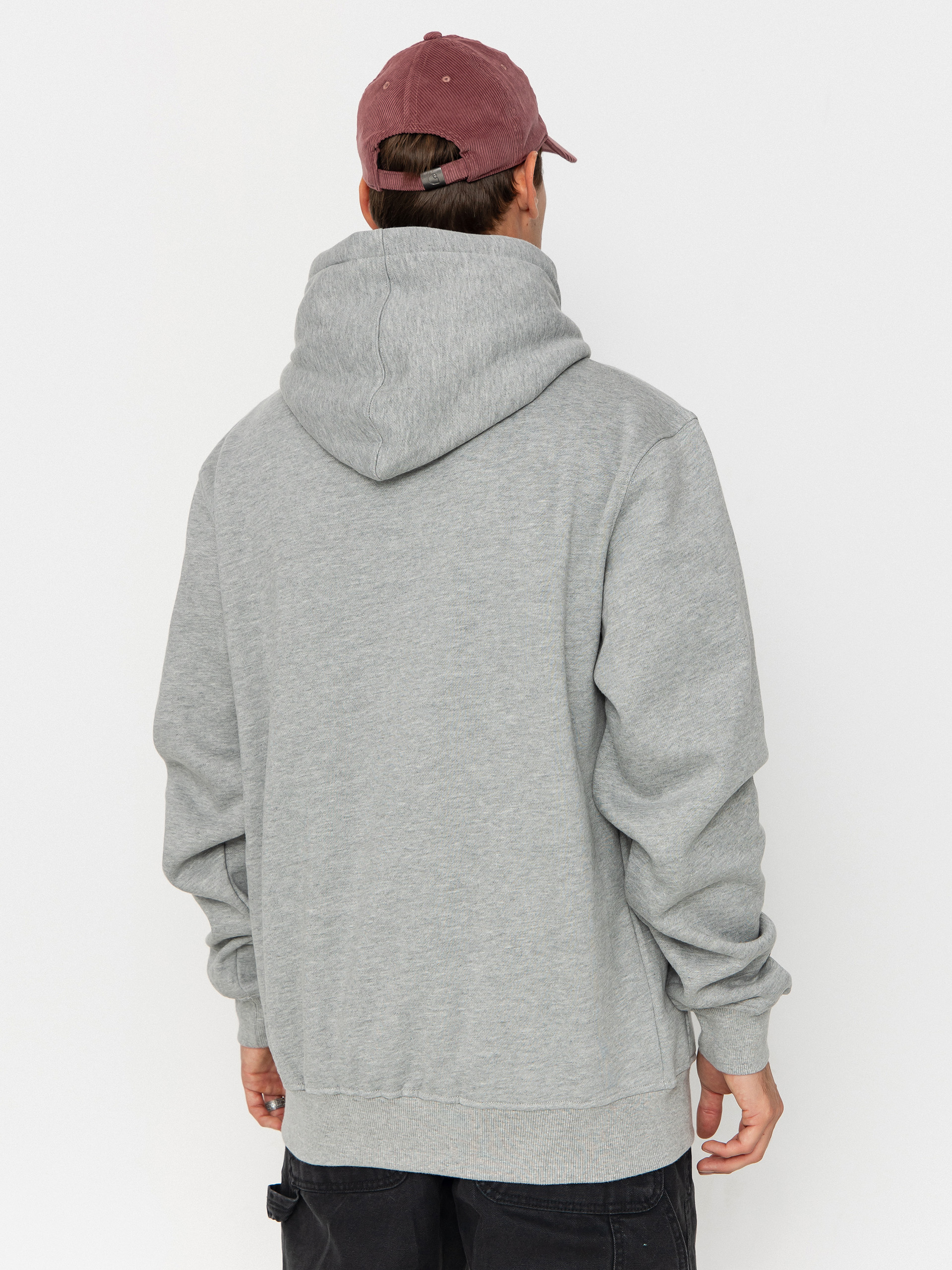 Суитшърт с качулка MassDnm Mini Box HD (light heather grey)