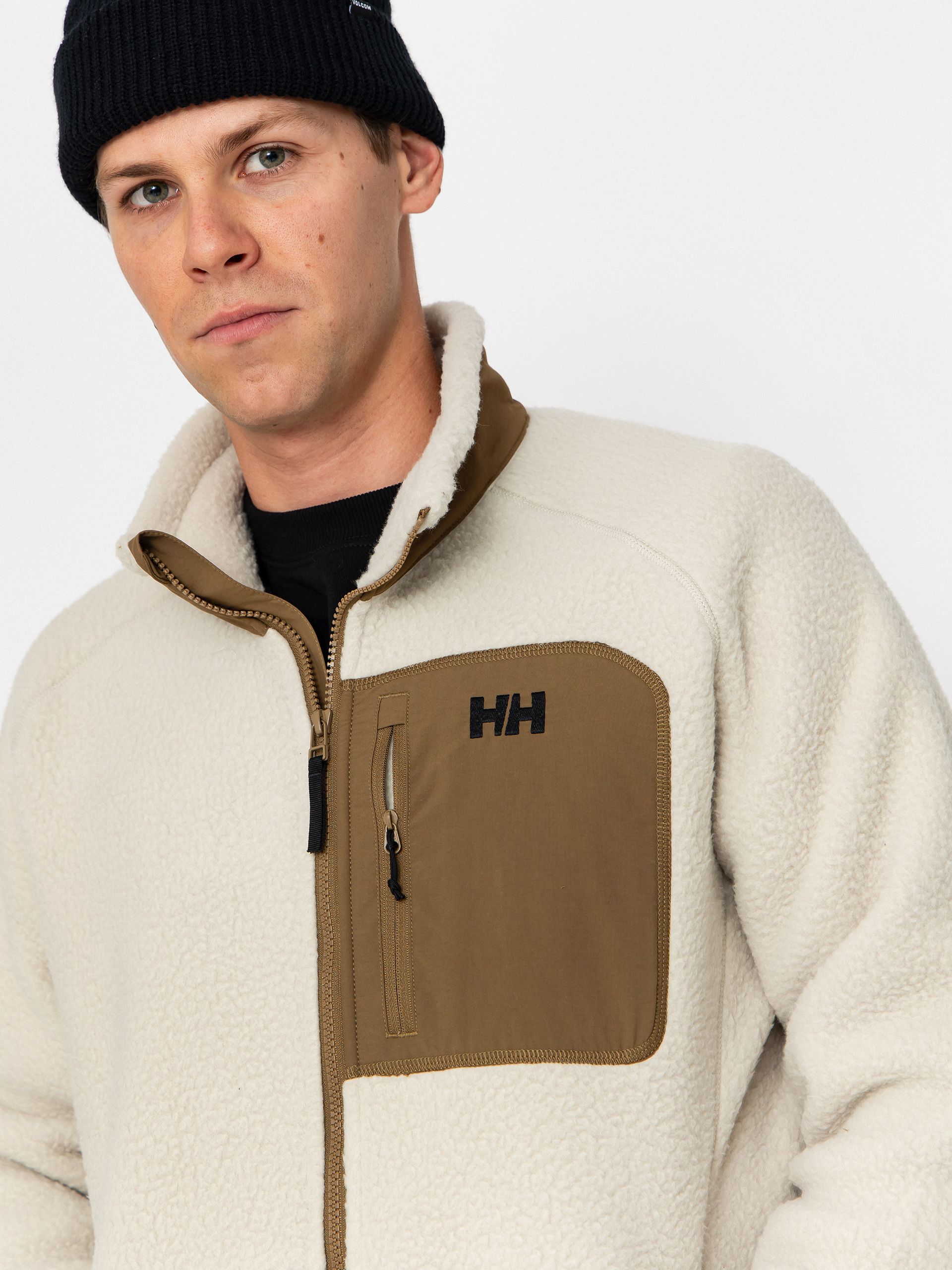 Мъжки Поларени суитшърт Helly Hansen Panorama Pile Block (pelican)