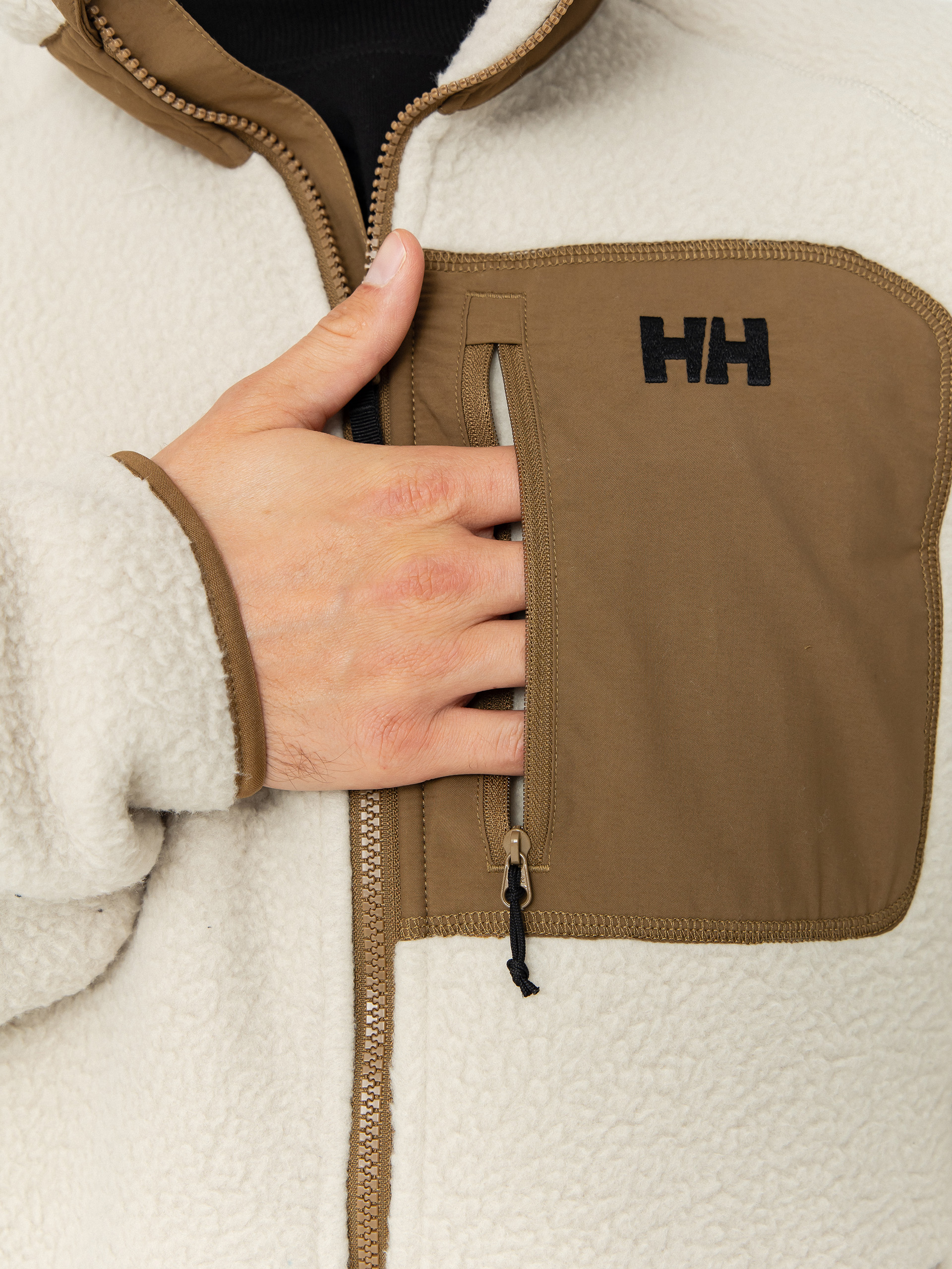 Мъжки Поларени суитшърт Helly Hansen Panorama Pile Block (pelican)