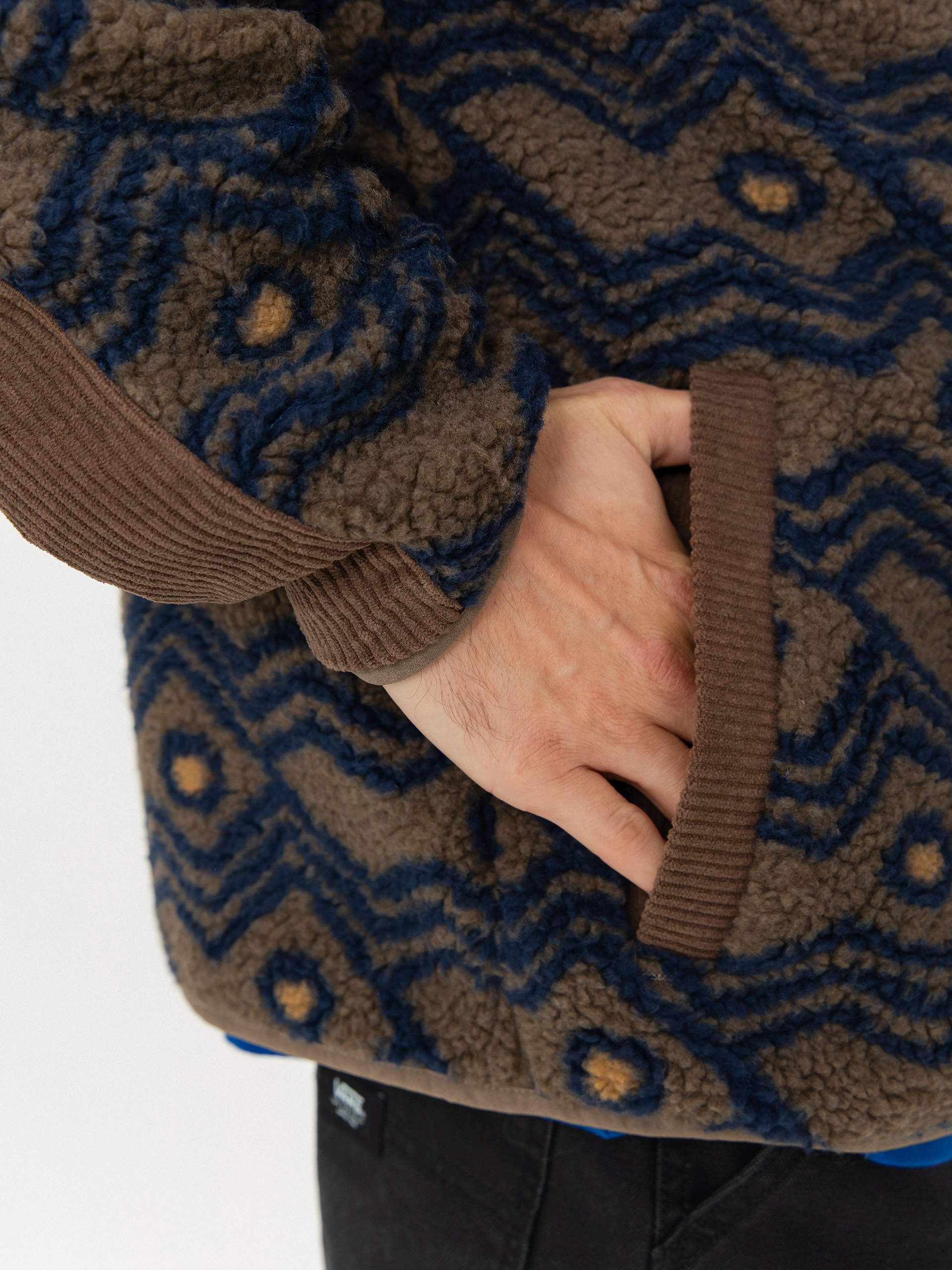 Мъжки Поларени суитшърт Kavu Wayside (walnut mountain)