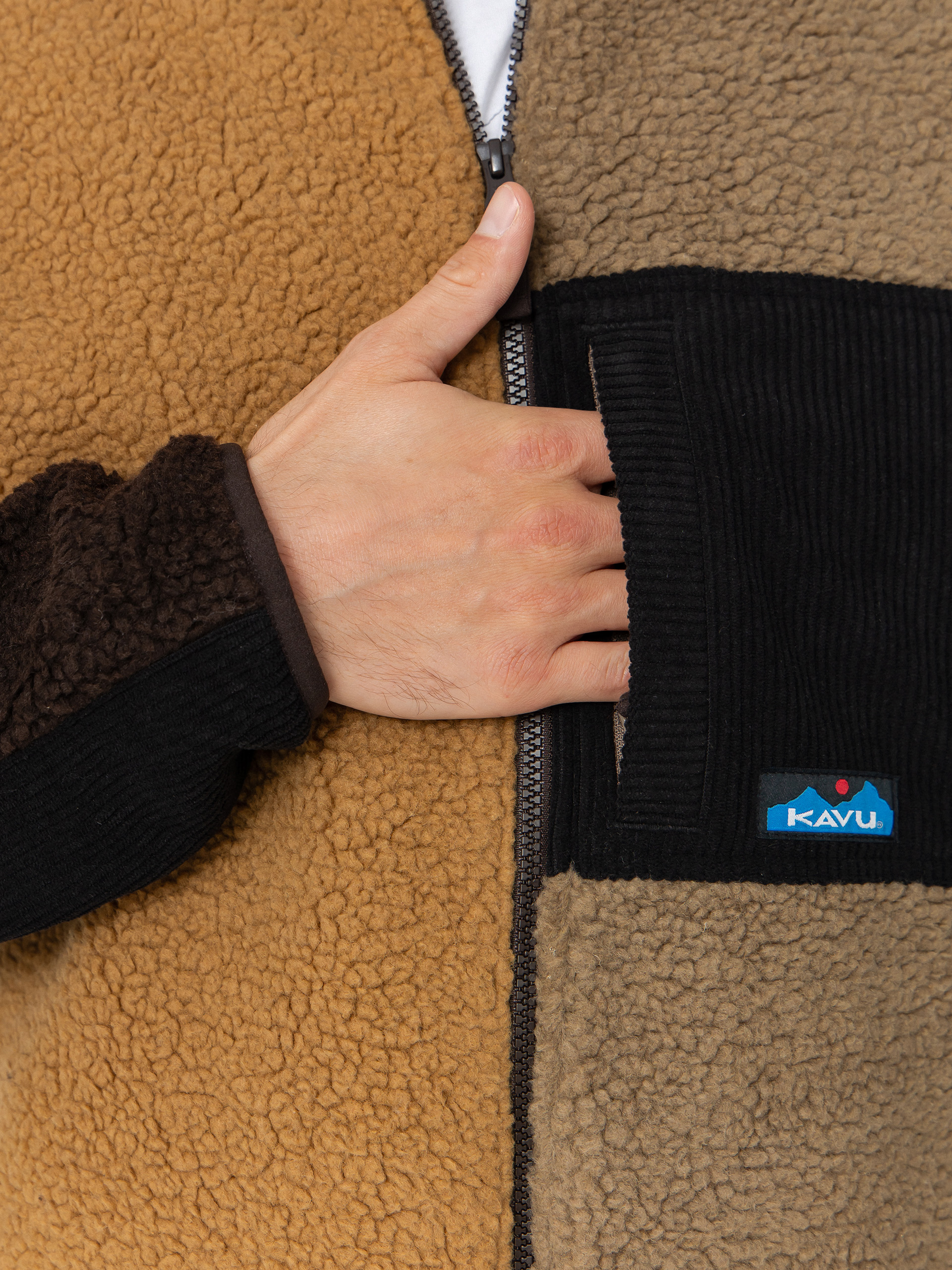 Мъжки Поларени суитшърт Kavu Wayside (wild wood block)