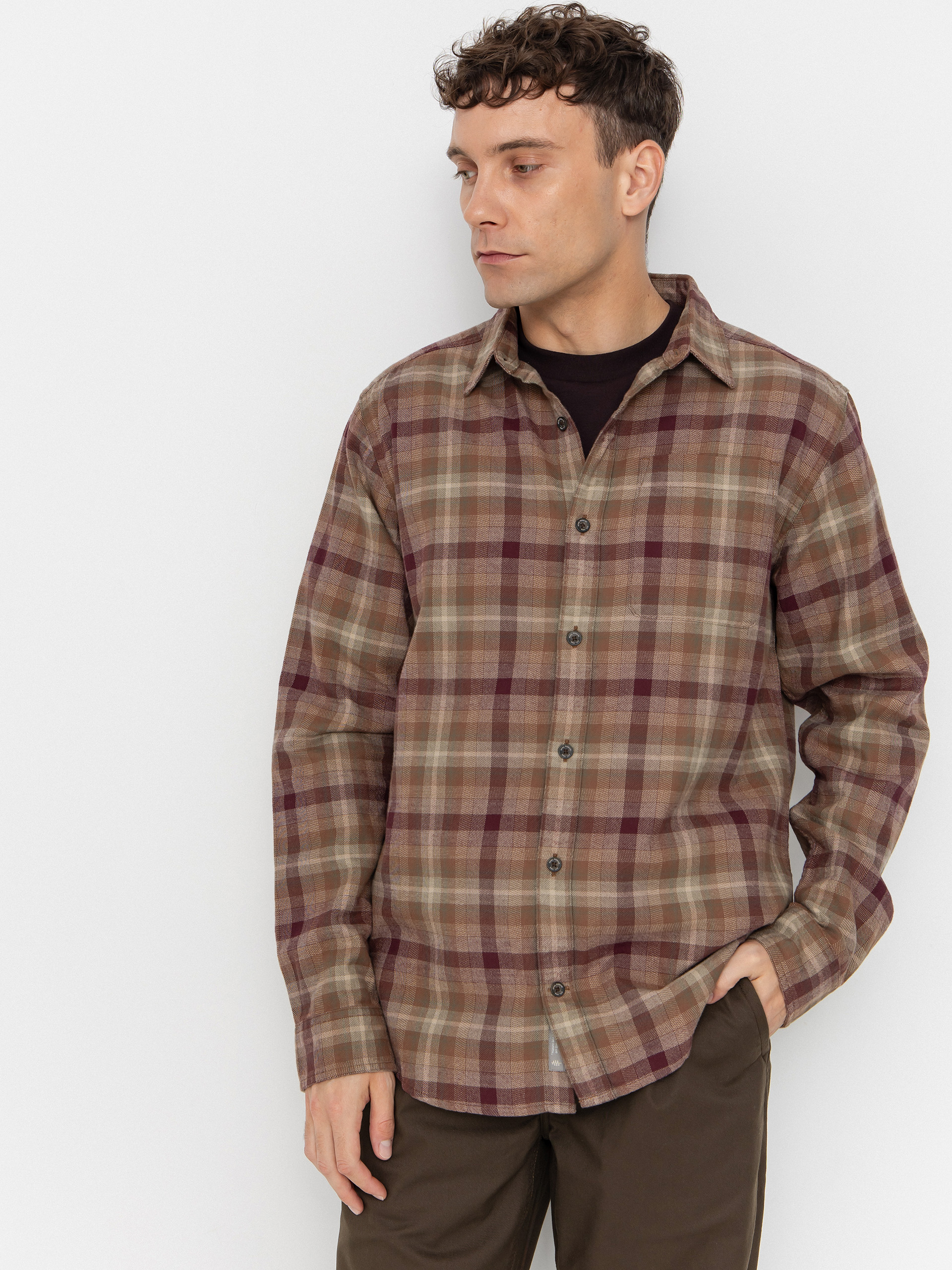 Риза Royal Robbins Lieback Organic Cotton Flannel (dusty olive dipsea pld)