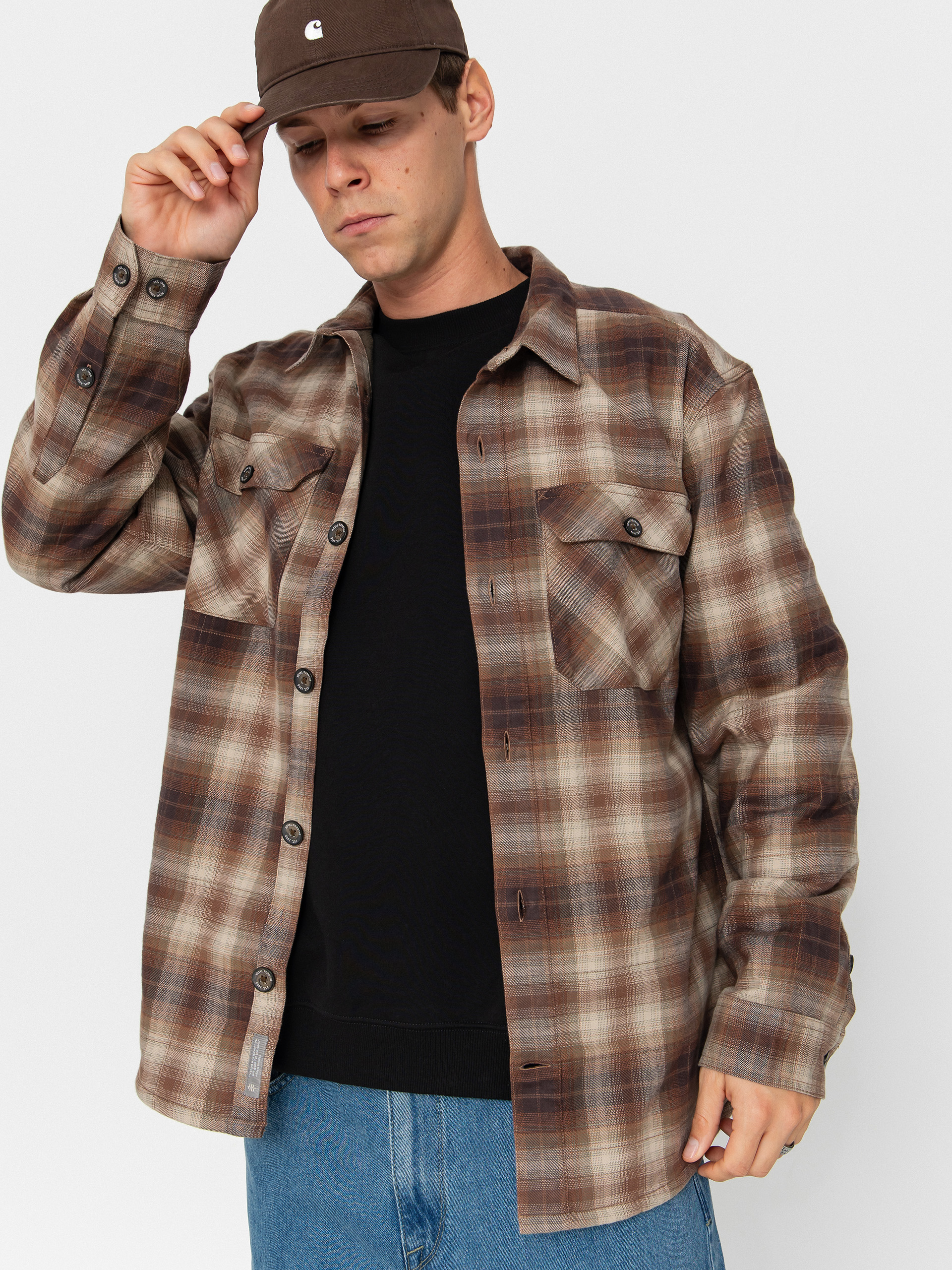 Риза Royal Robbins Snowcap Lined Flannel (seal brown tioga pld)