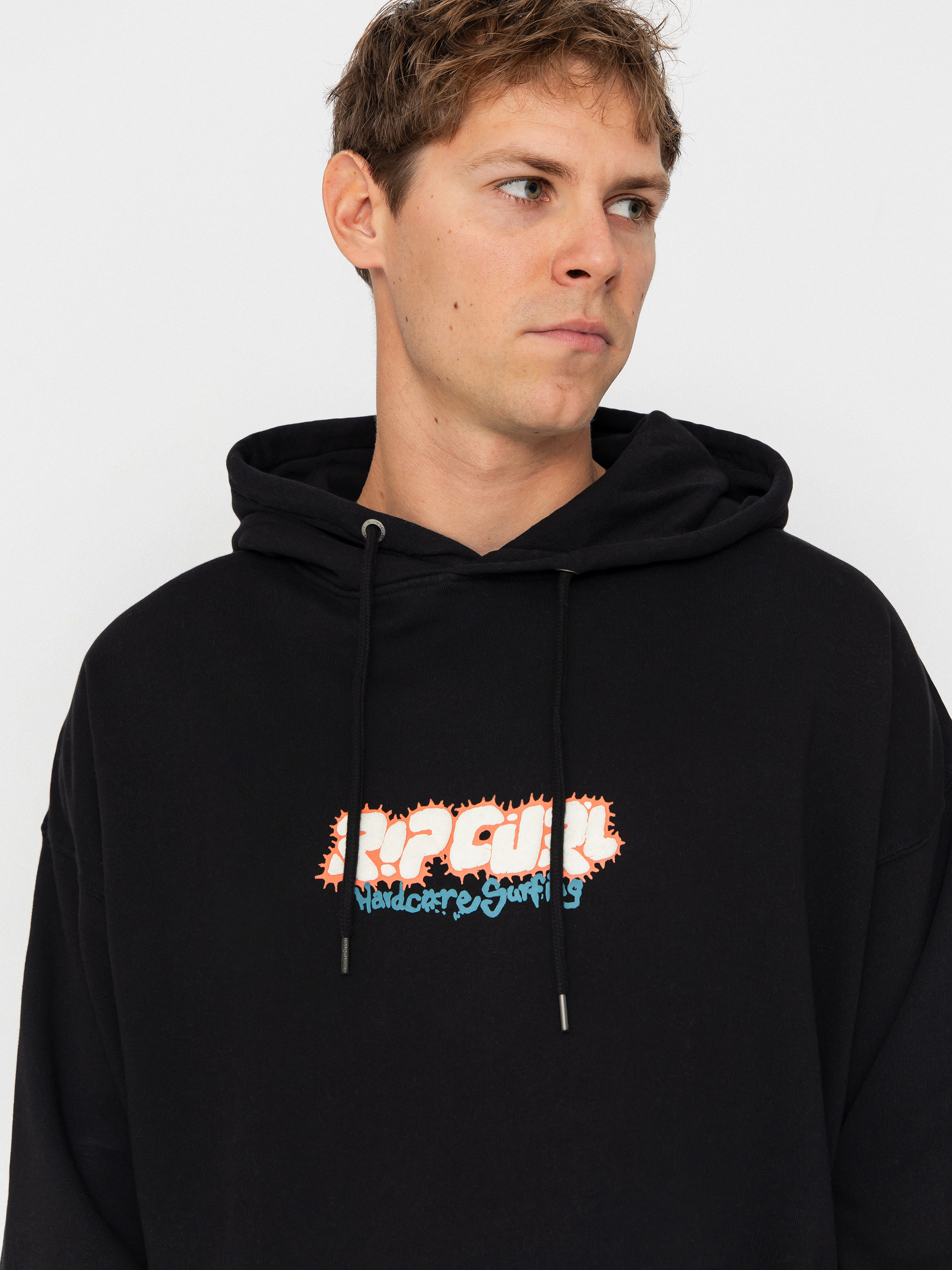 Суитшърт с качулка Rip Curl Raw Energy HD (black)