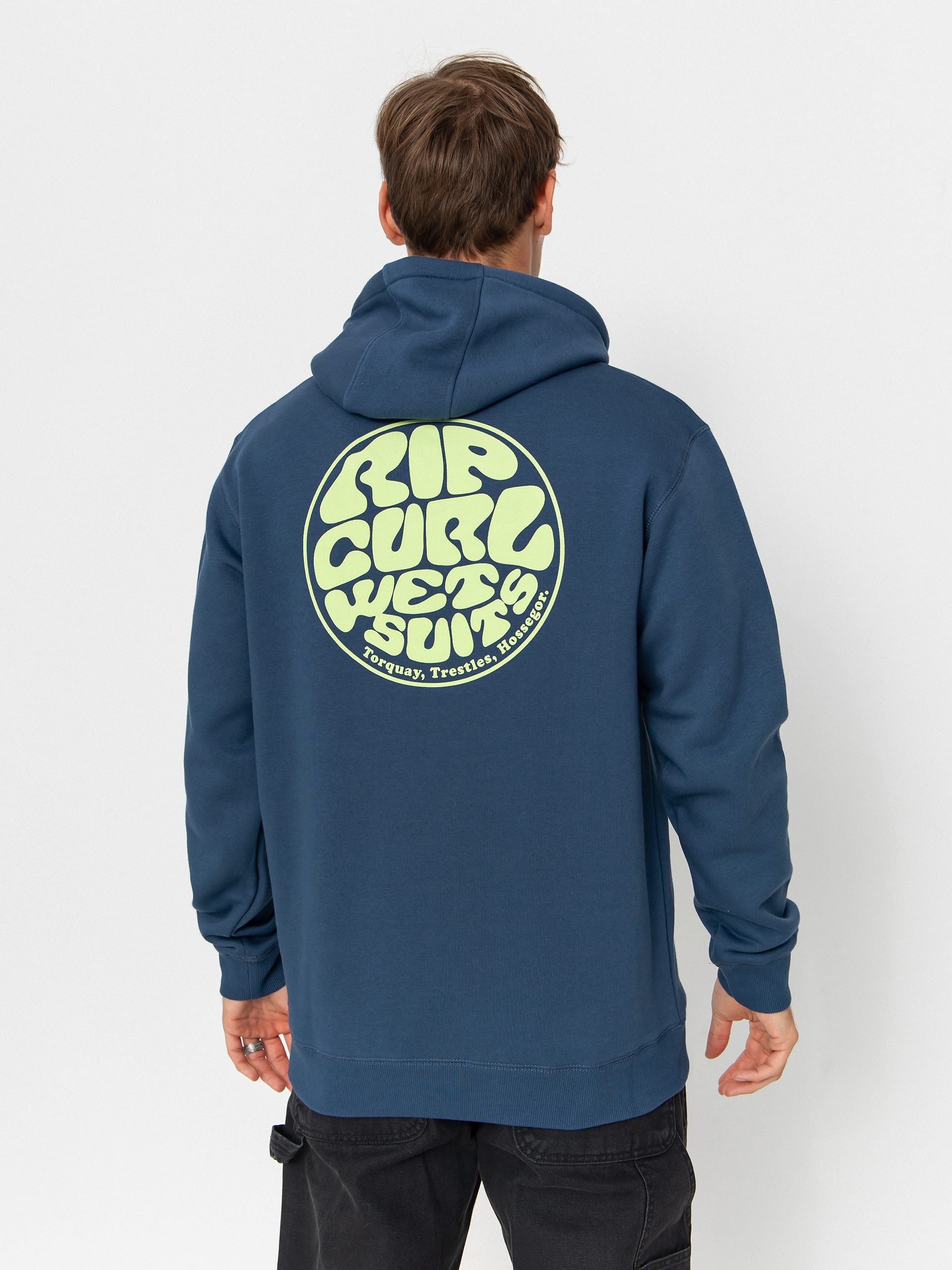Суитшърт с качулка Rip Curl Wetsuit Icon HD (light navy)