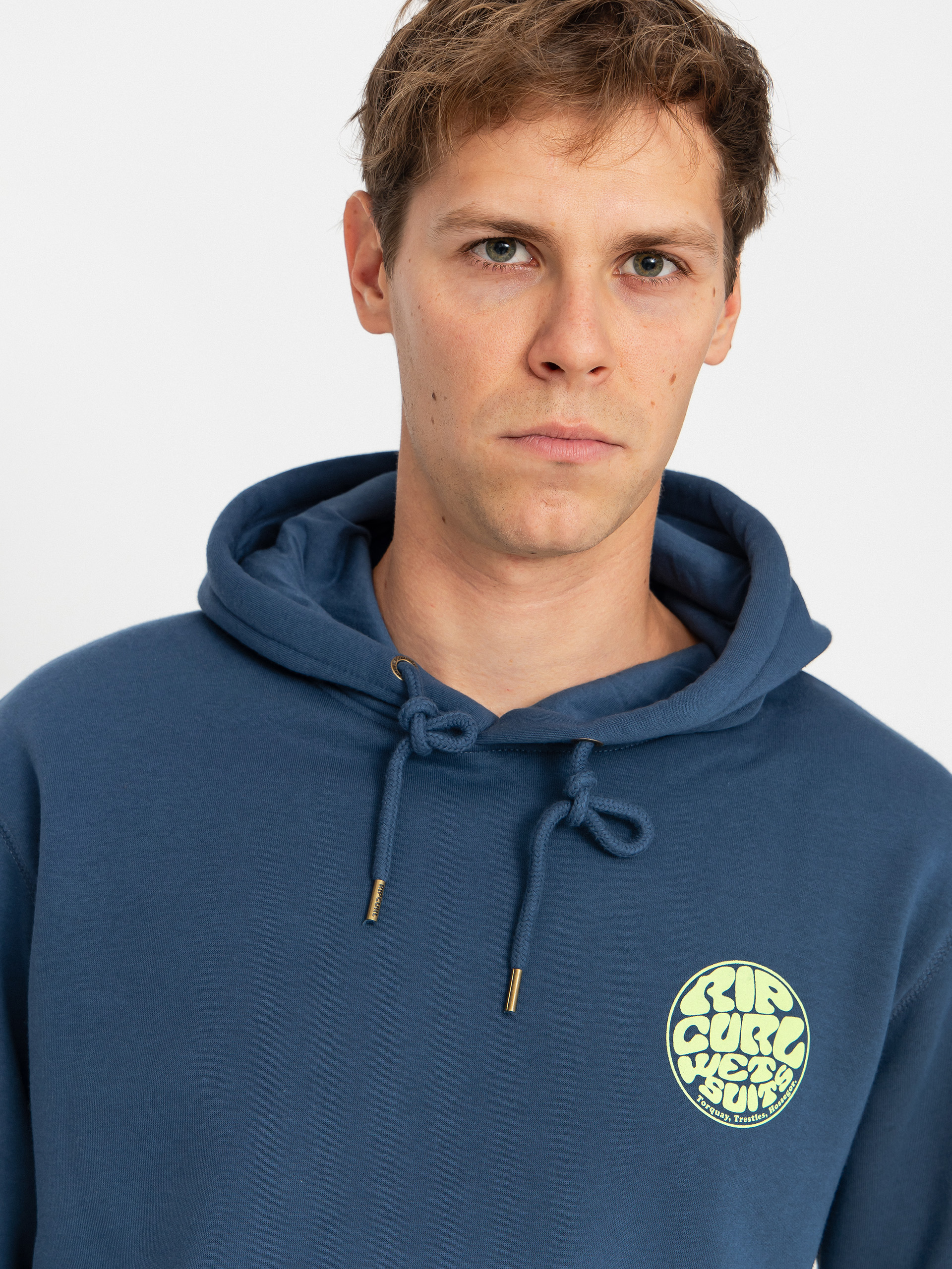 Суитшърт с качулка Rip Curl Wetsuit Icon HD (light navy)