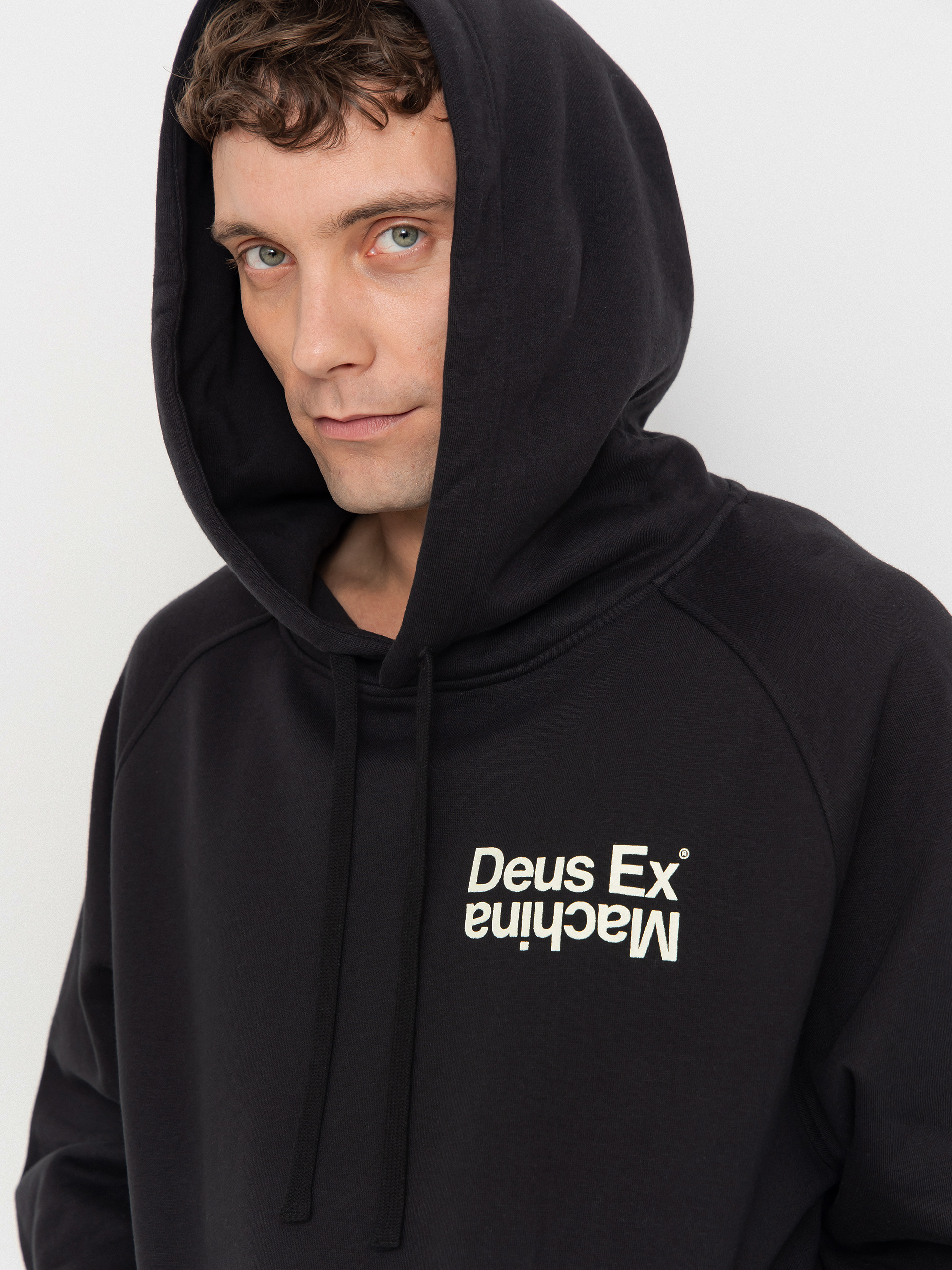 Суитшърт с качулка Deus Ex Machina Axis HD (black)