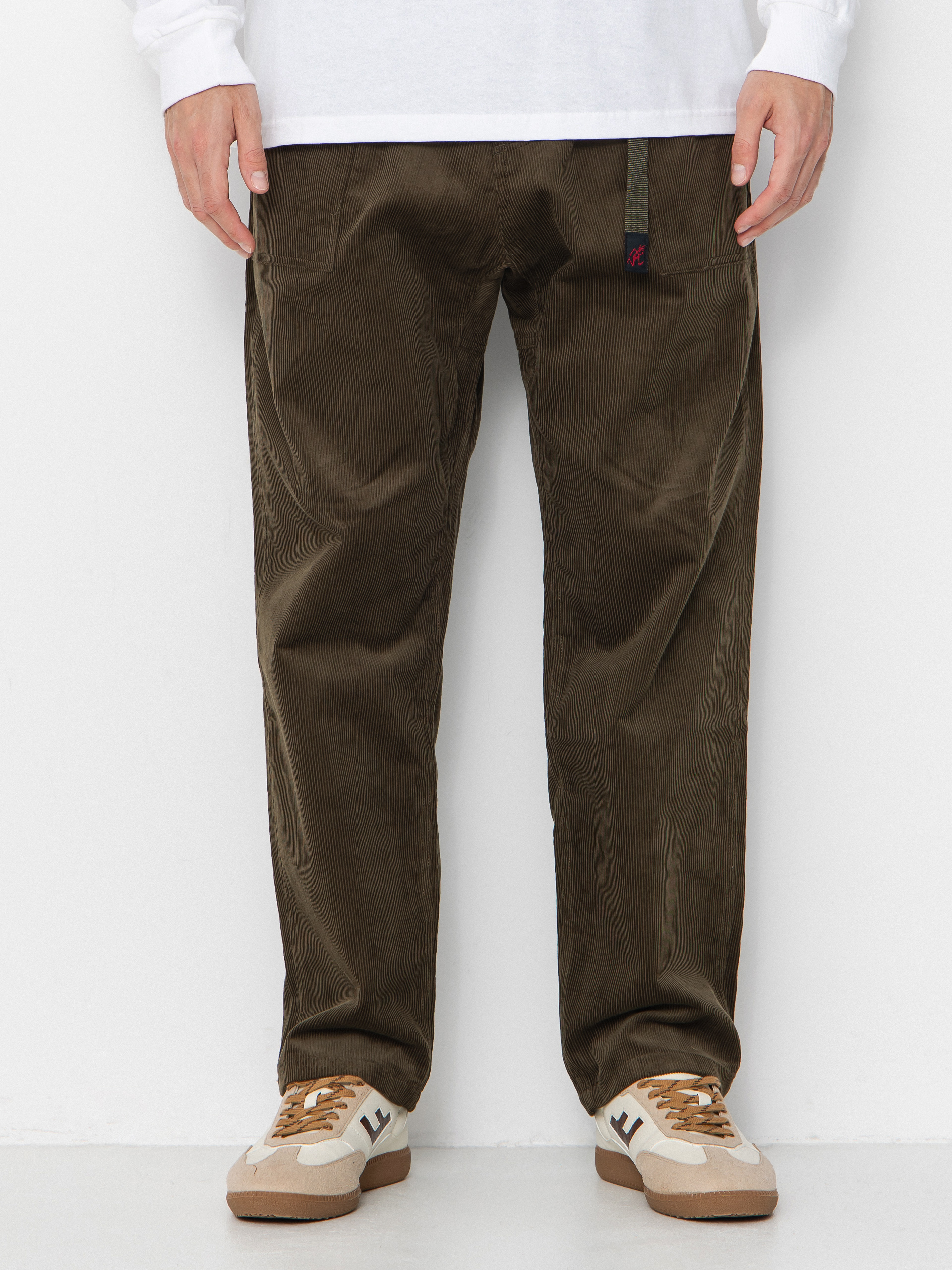 Панталони Gramicci Corduroy Loose Tapered Ridge (olive)