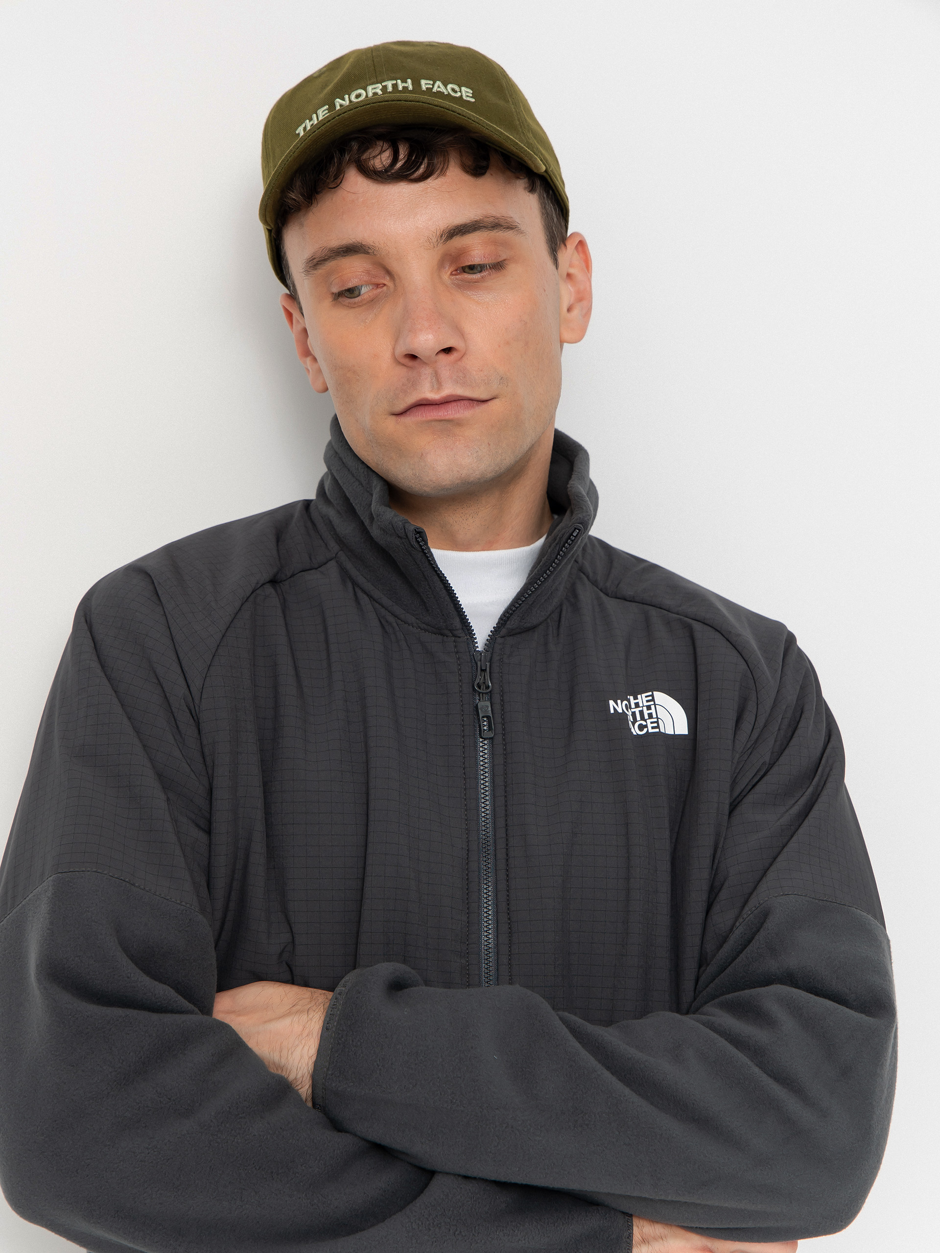 Мъжки Поларени суитшърт The North Face Glacier HVWT 1/2 Zip (asphg/aspg/tnfb)