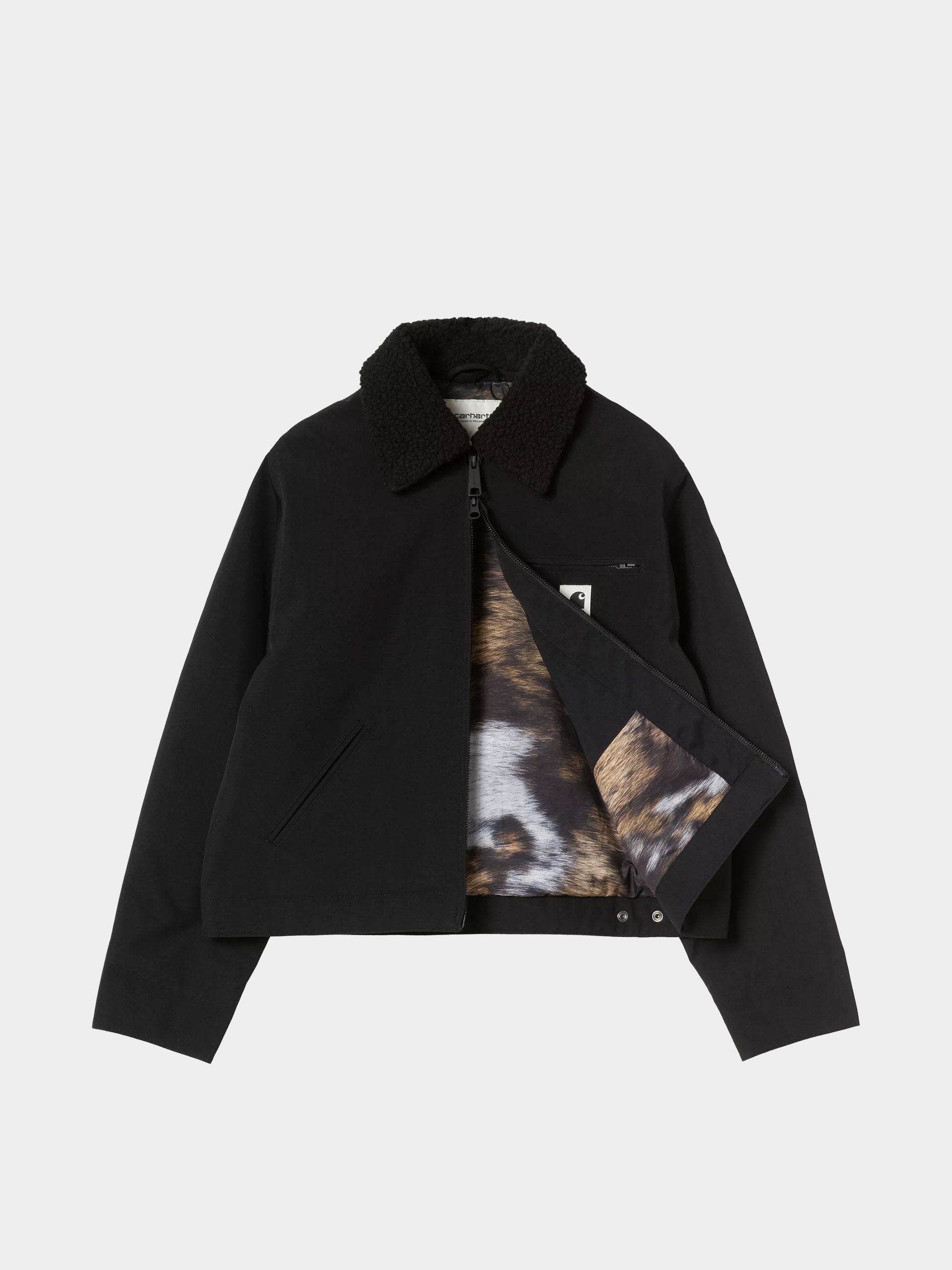 Яке Carhartt WIP Newkirk Wmn (black/wild dog print)