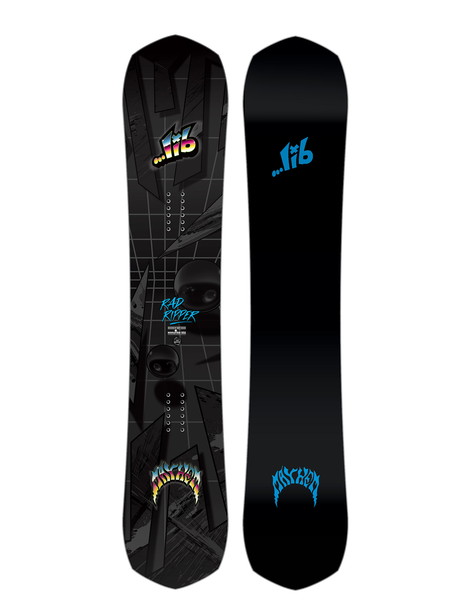 u0421u043du043eu0443u0431u043eu0440u0434 Lib Tech Mayhem Rad Ripper (black/blue)