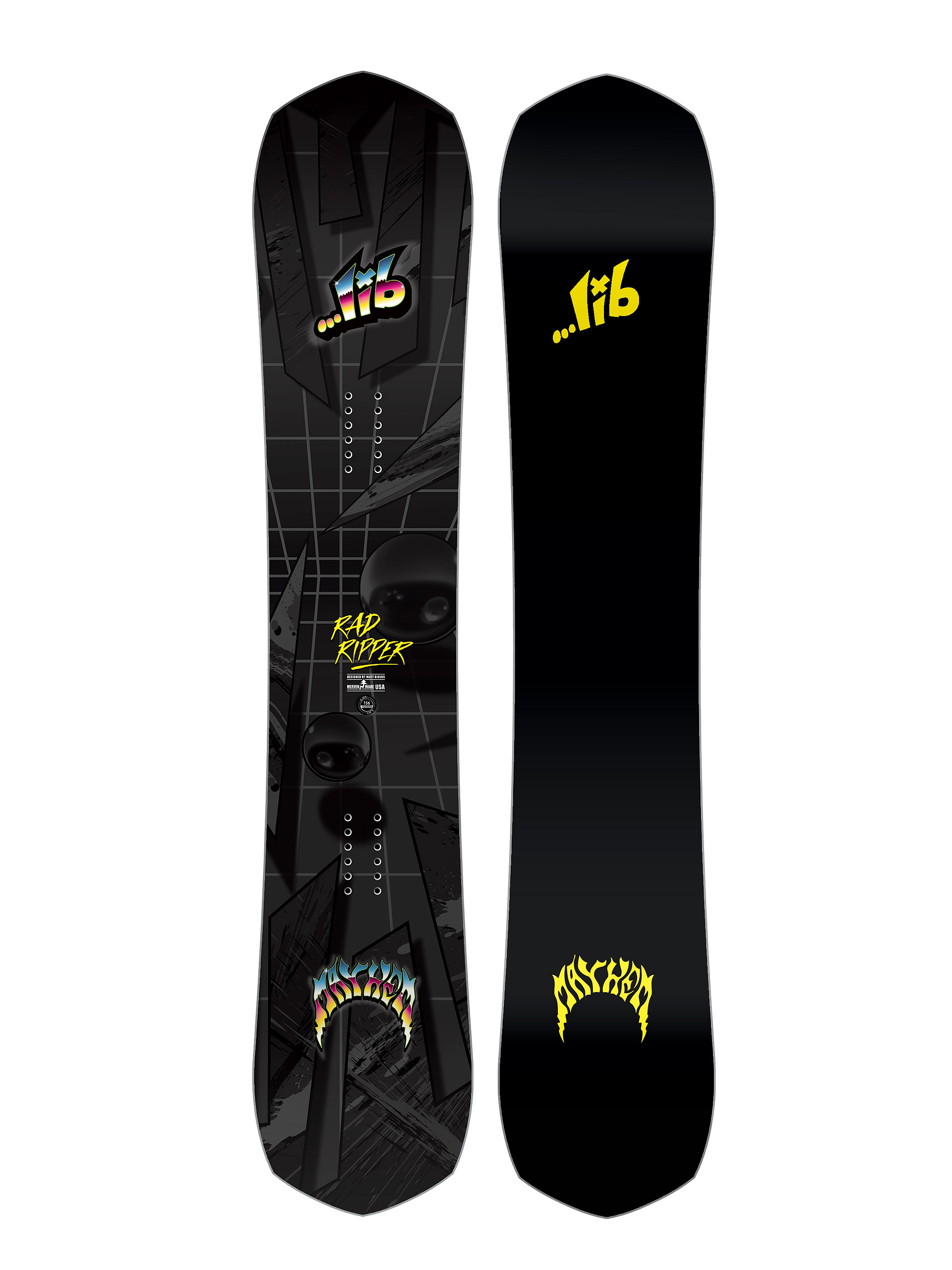 u0421u043du043eu0443u0431u043eu0440u0434 Lib Tech Mayhem Rad Ripper (black/yellow)