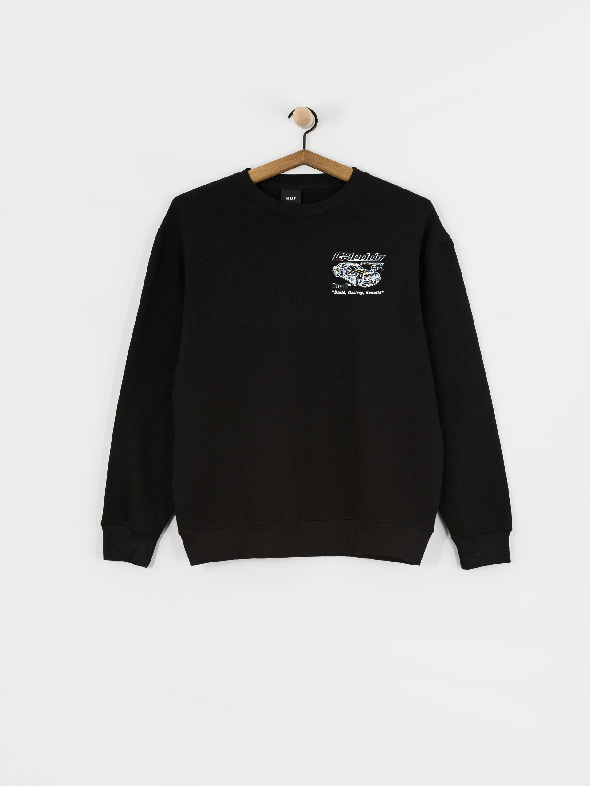 Суитшърт HUF X Greddy Retro Mod (black)