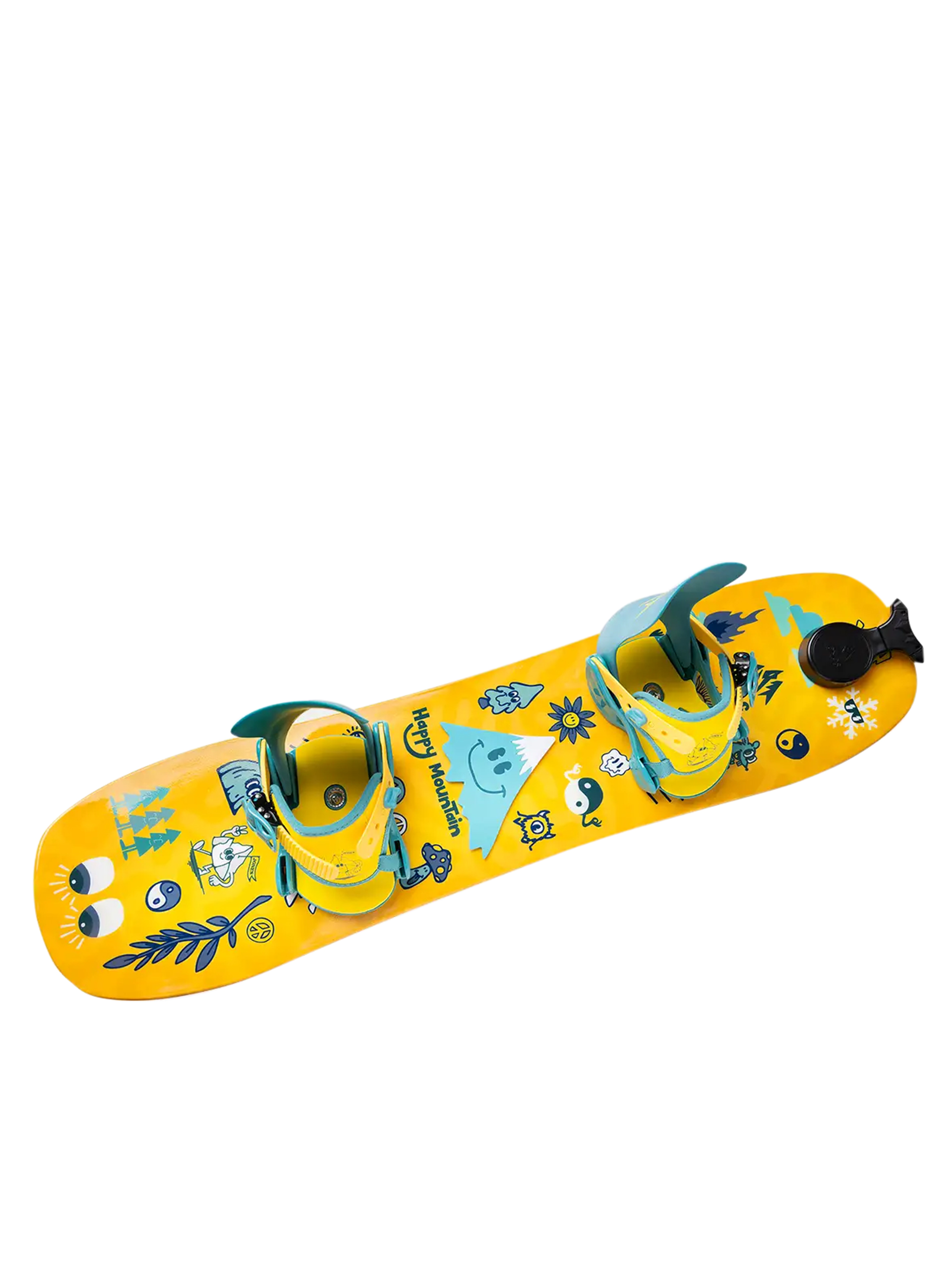 Сноуборд Jones Snowboards Kid's Happy Mountain Package JR (yellow)