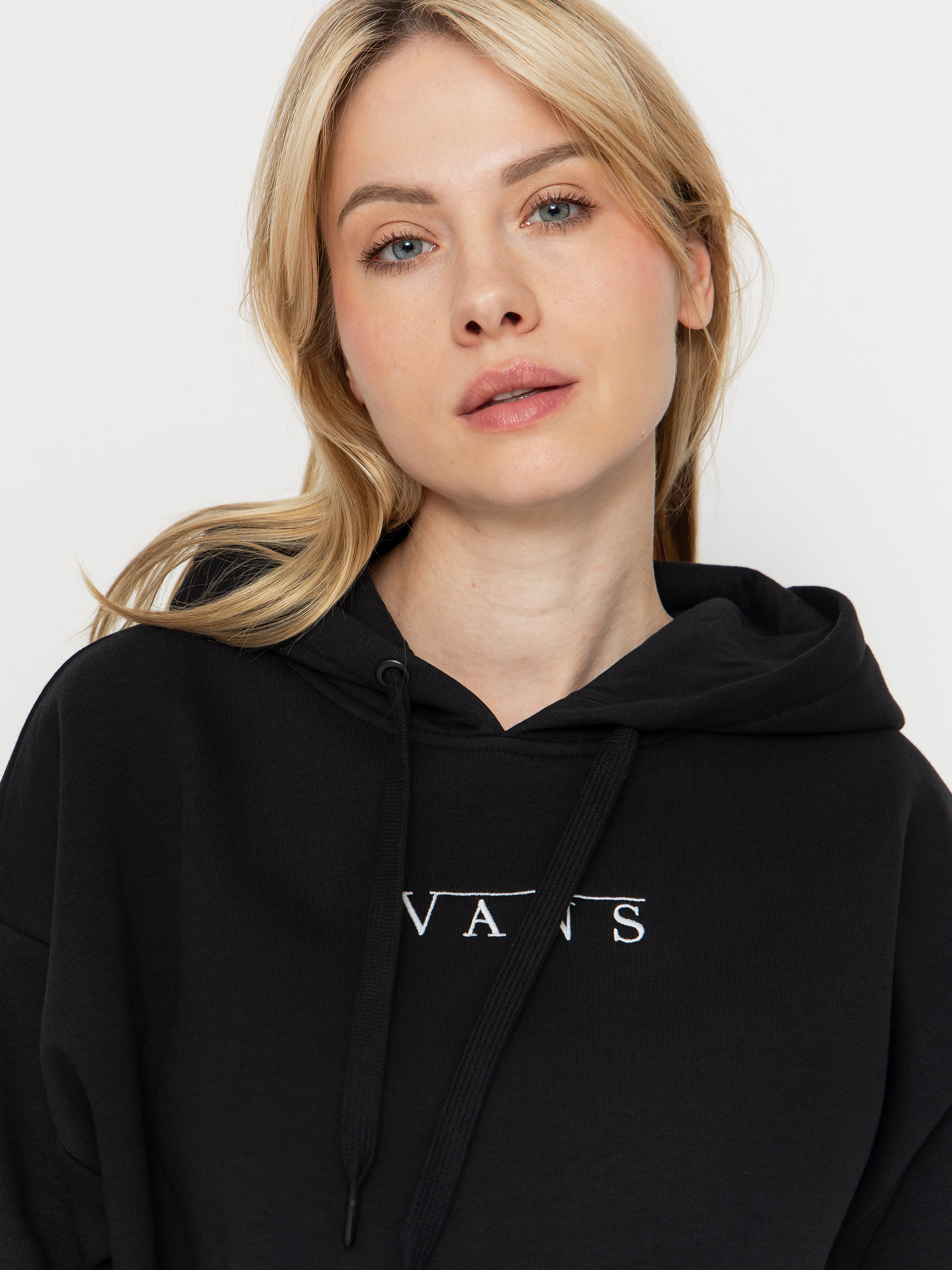 Суитшърт с качулка Vans Talk Talk Os HD Wmn (black)