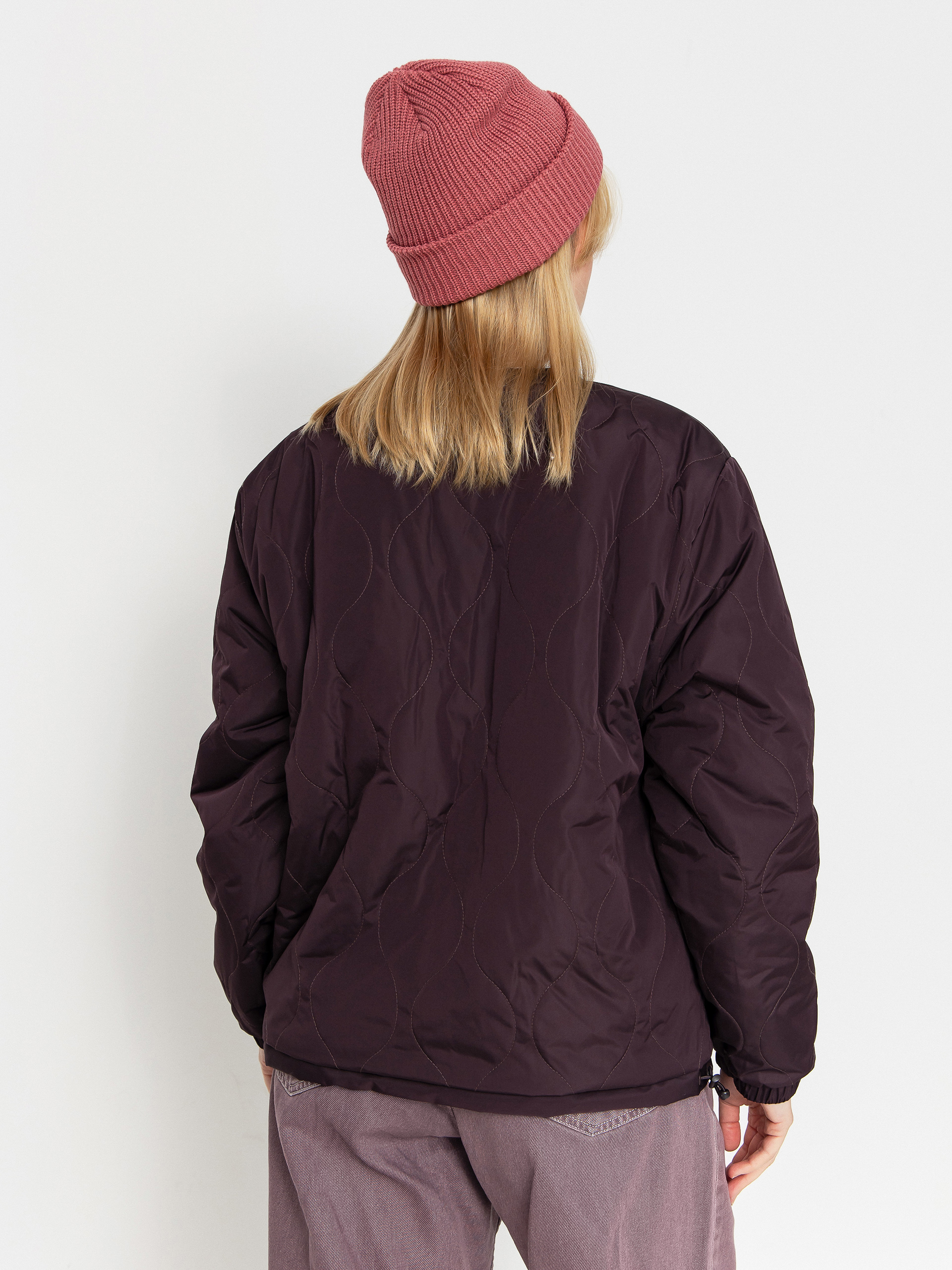 Палто Vans Suffolk Cheetah Check Pile Coat Wmn (dark port)