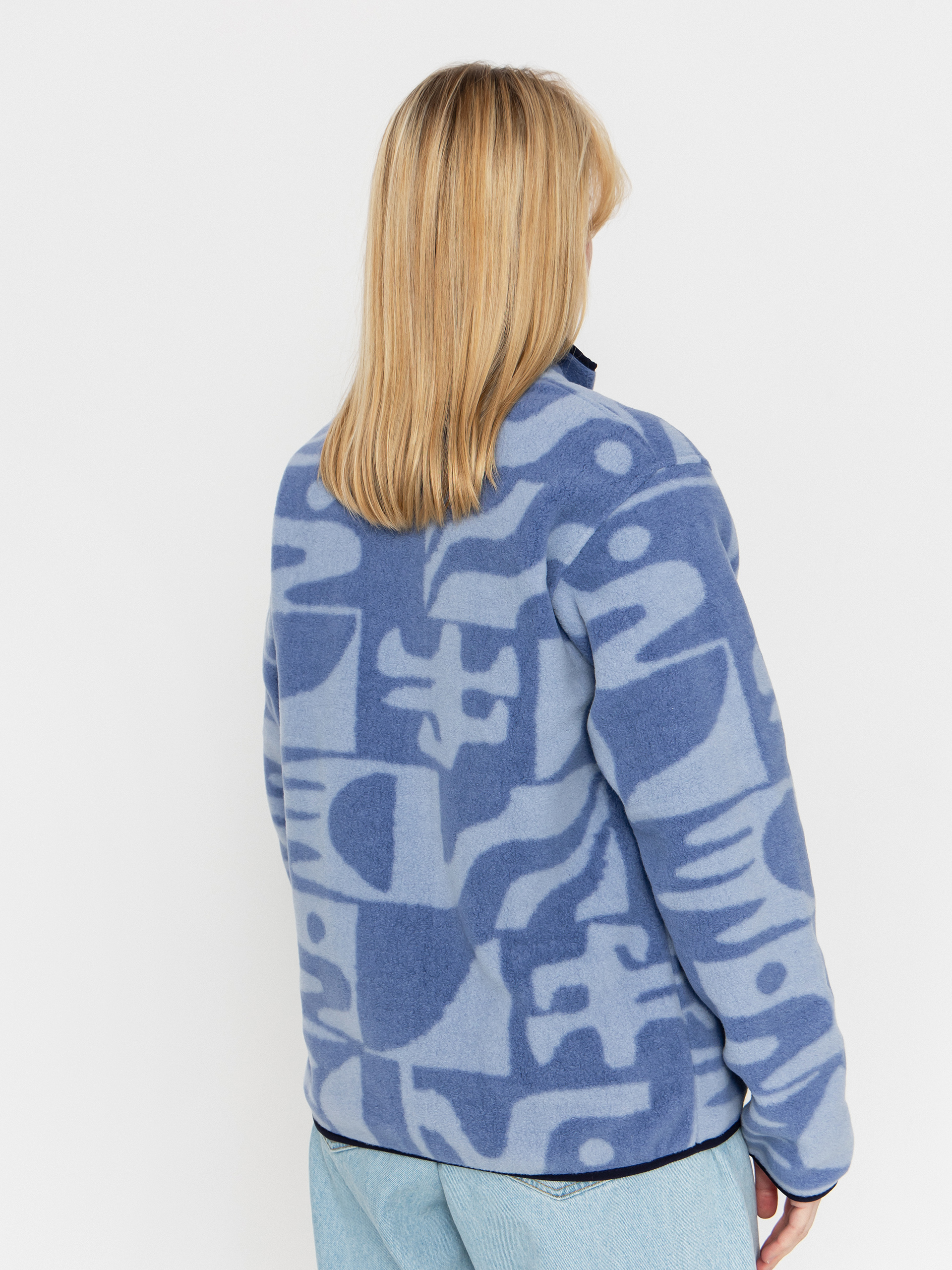 Дамски Поларени суитшърт Patagonia LW Synch Snap T (mother tree barnacle blue)