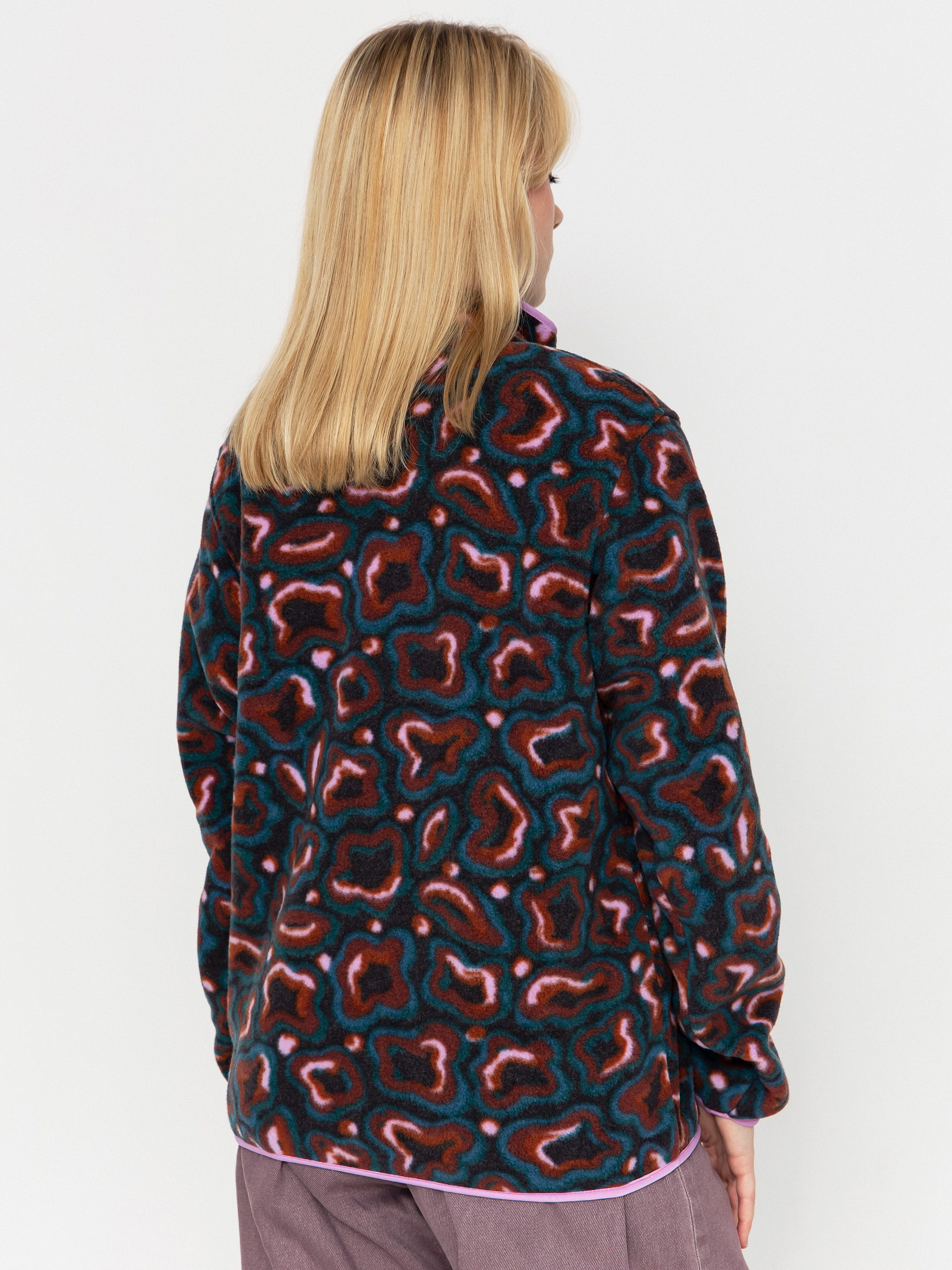 Дамски Поларени суитшърт Patagonia LW Synch Snap T (soft spirea dried vanilla)