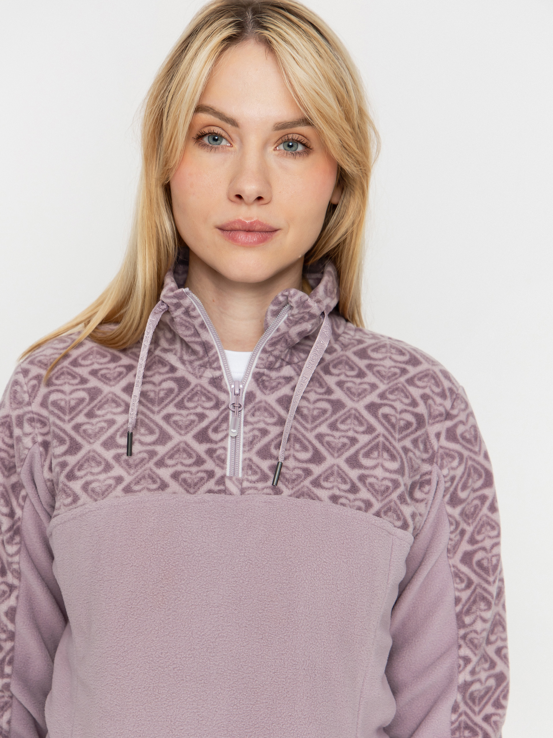 Дамски Поларени суитшърт Roxy Sayna Half Zip (nirvana be bold plaid rg)
