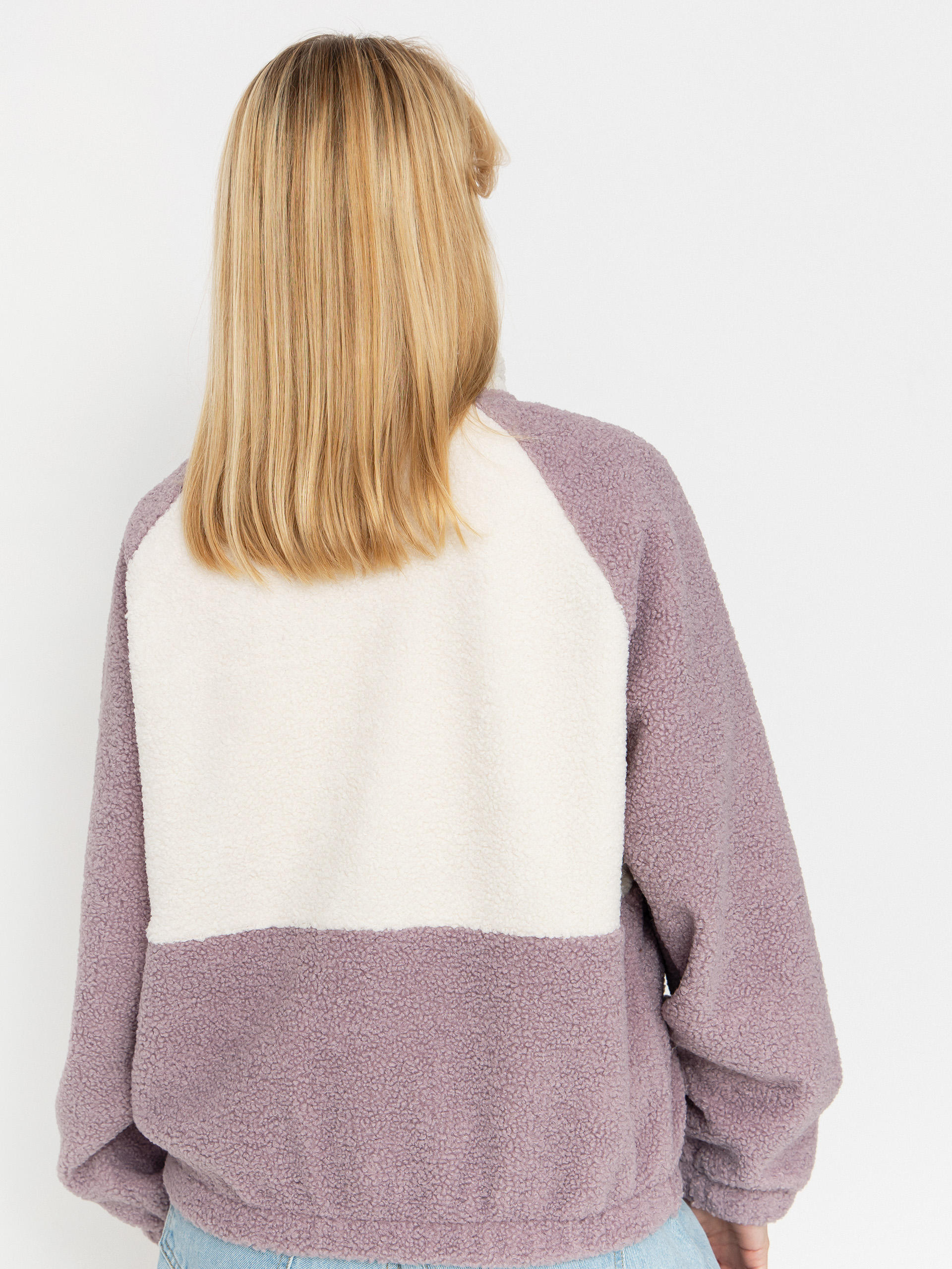 Дамски Поларени суитшърт Roxy Waves Of Warmth Colorblock (nirvana)