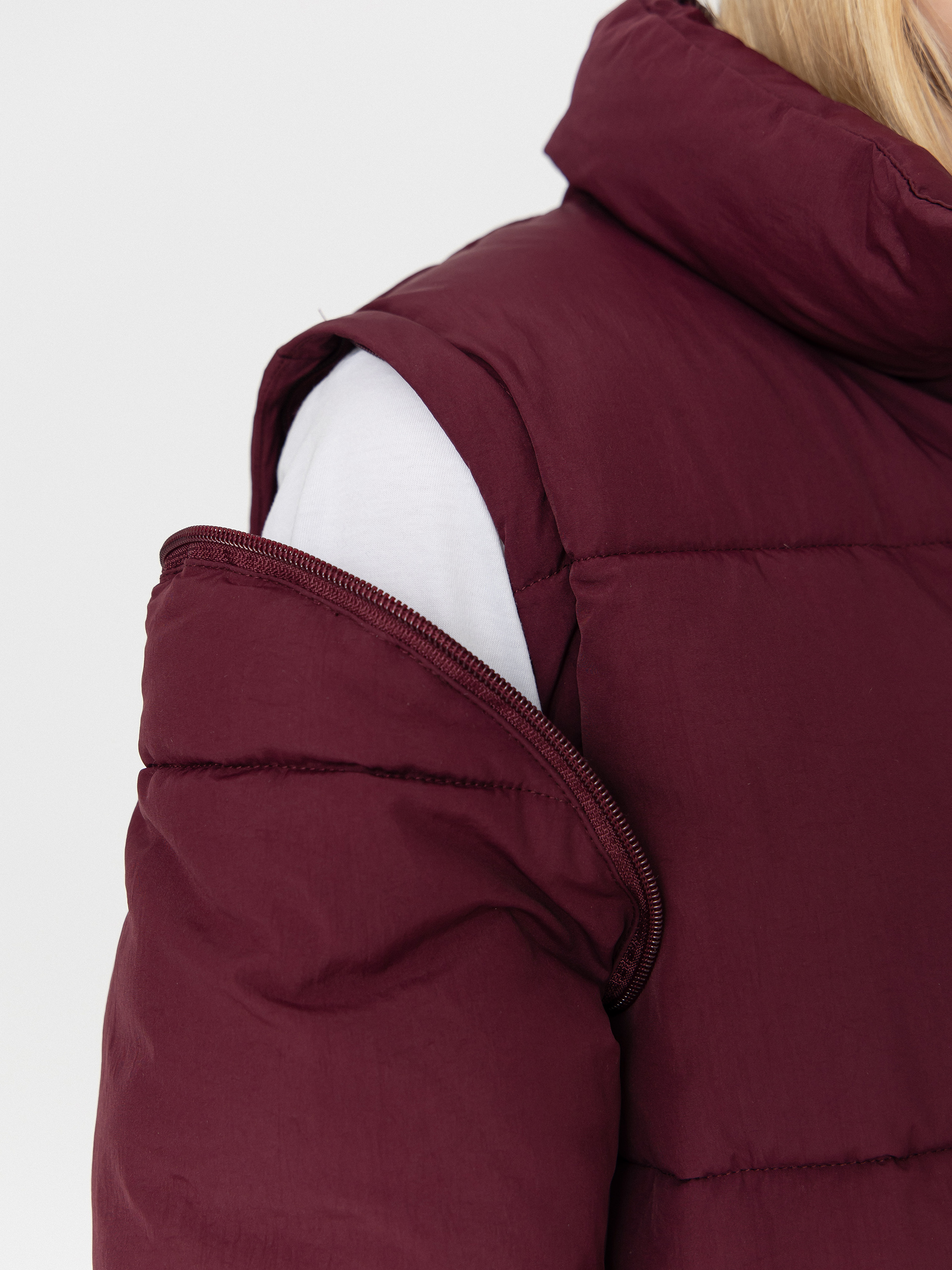 Яке Santa Cruz Strip 2 In 1 Quilted Wmn (dark cherry)