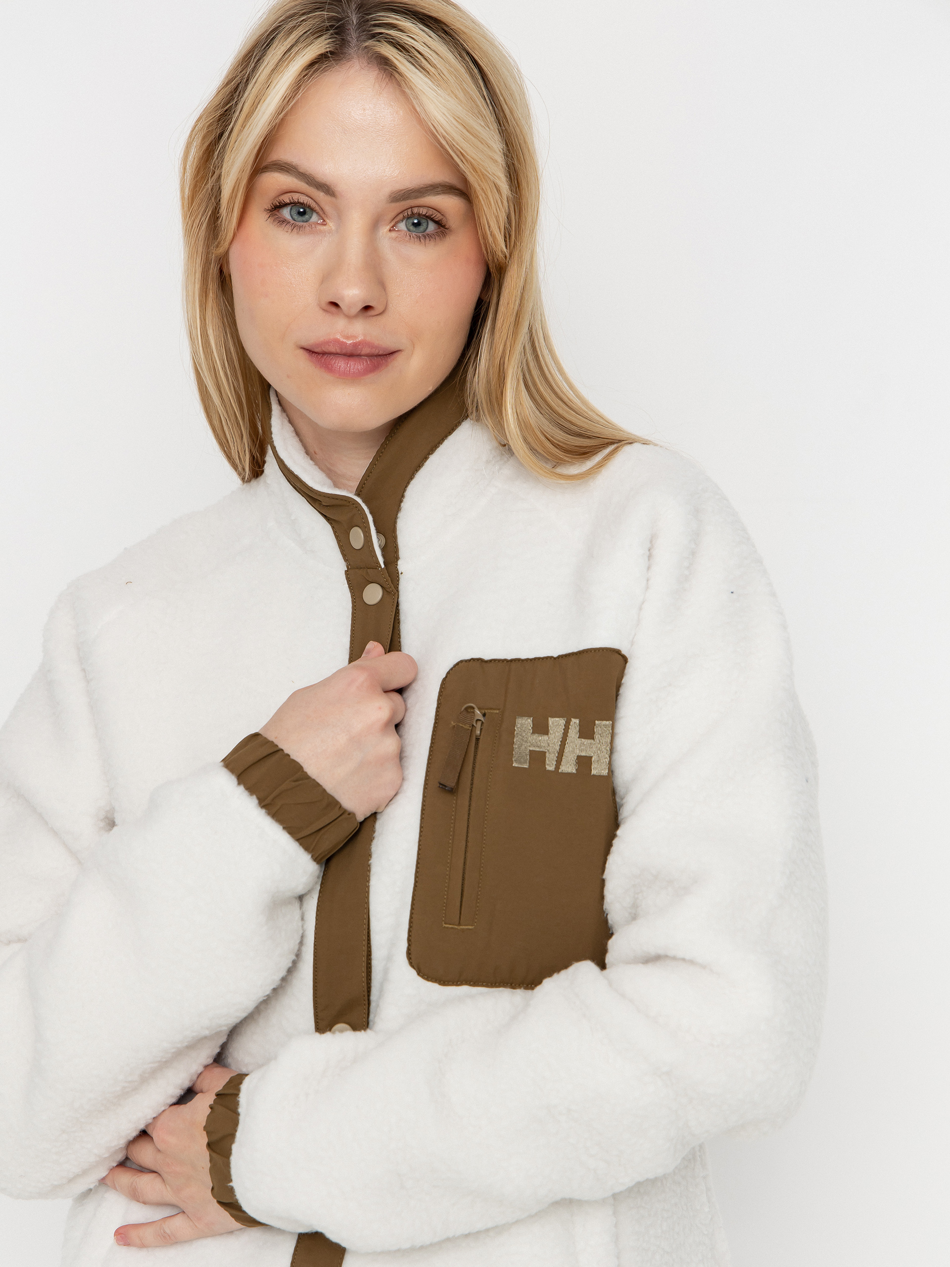 Дамски Поларени суитшърт Helly Hansen Imperial Pile Snap (snow)
