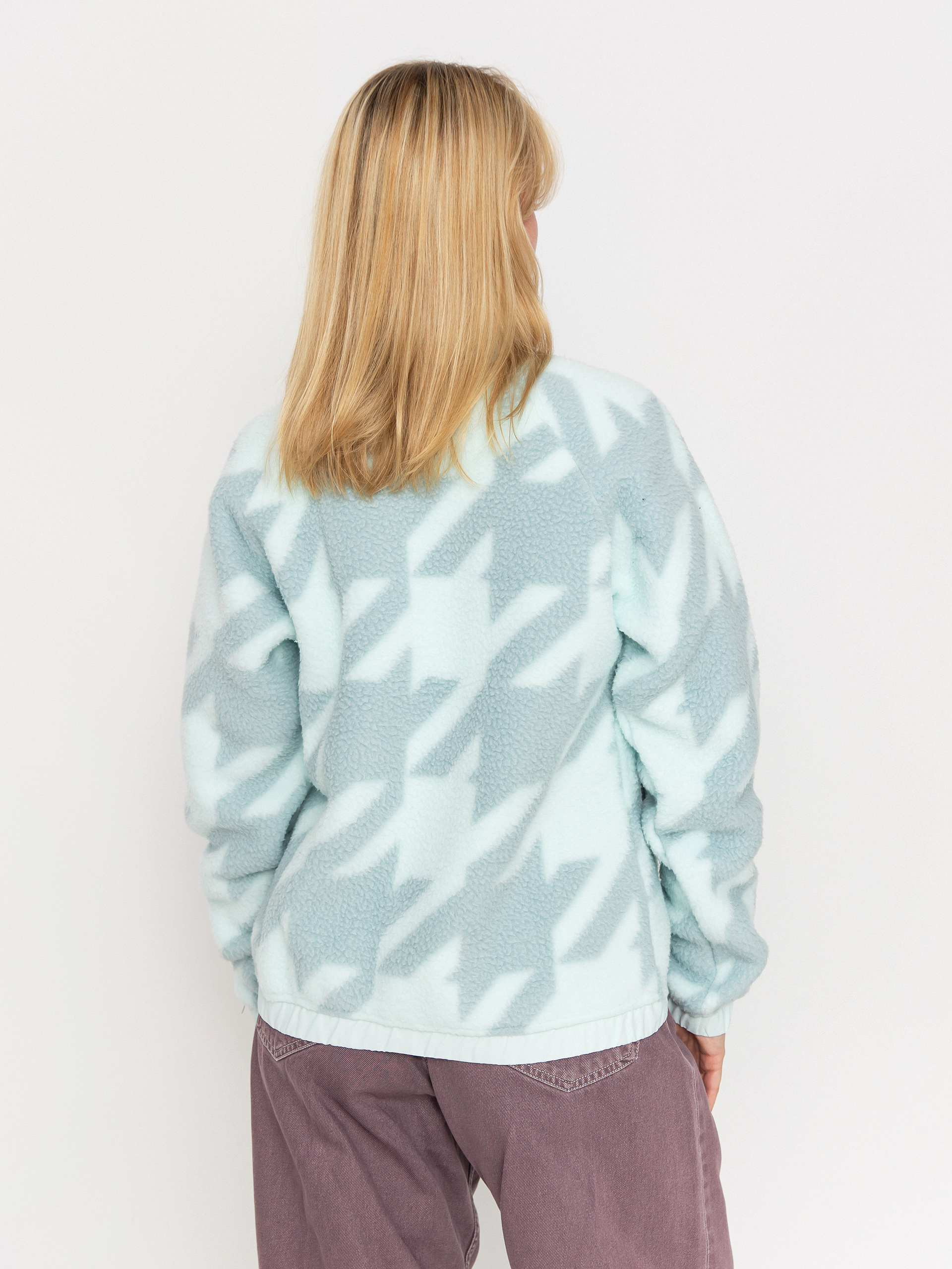 Дамски Поларени суитшърт Helly Hansen Imperial Printed Pile Snap (icicle houndstooth aop)