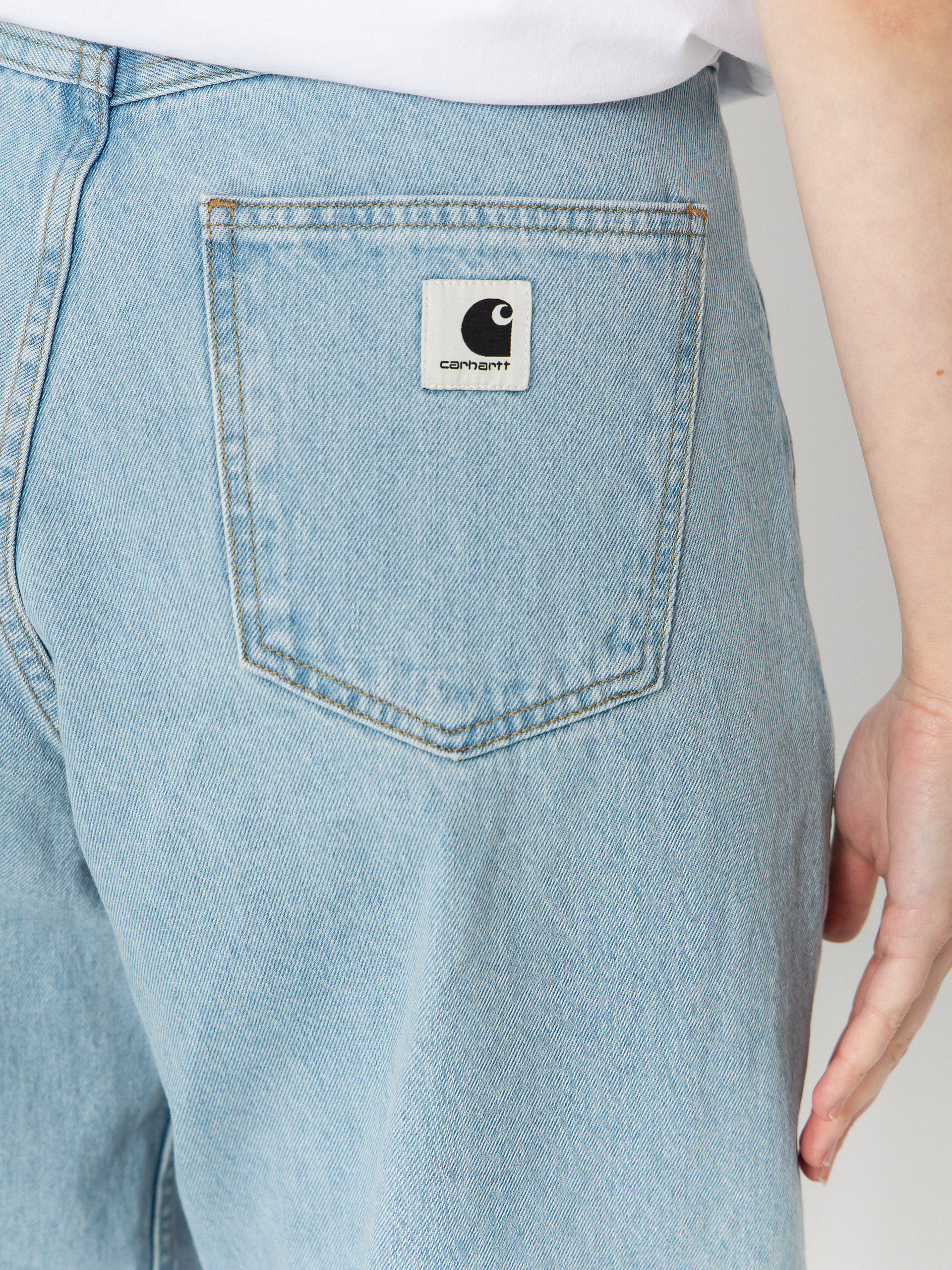Панталони Carhartt WIP Brandon Wmn (blue/heavy stone bleached)