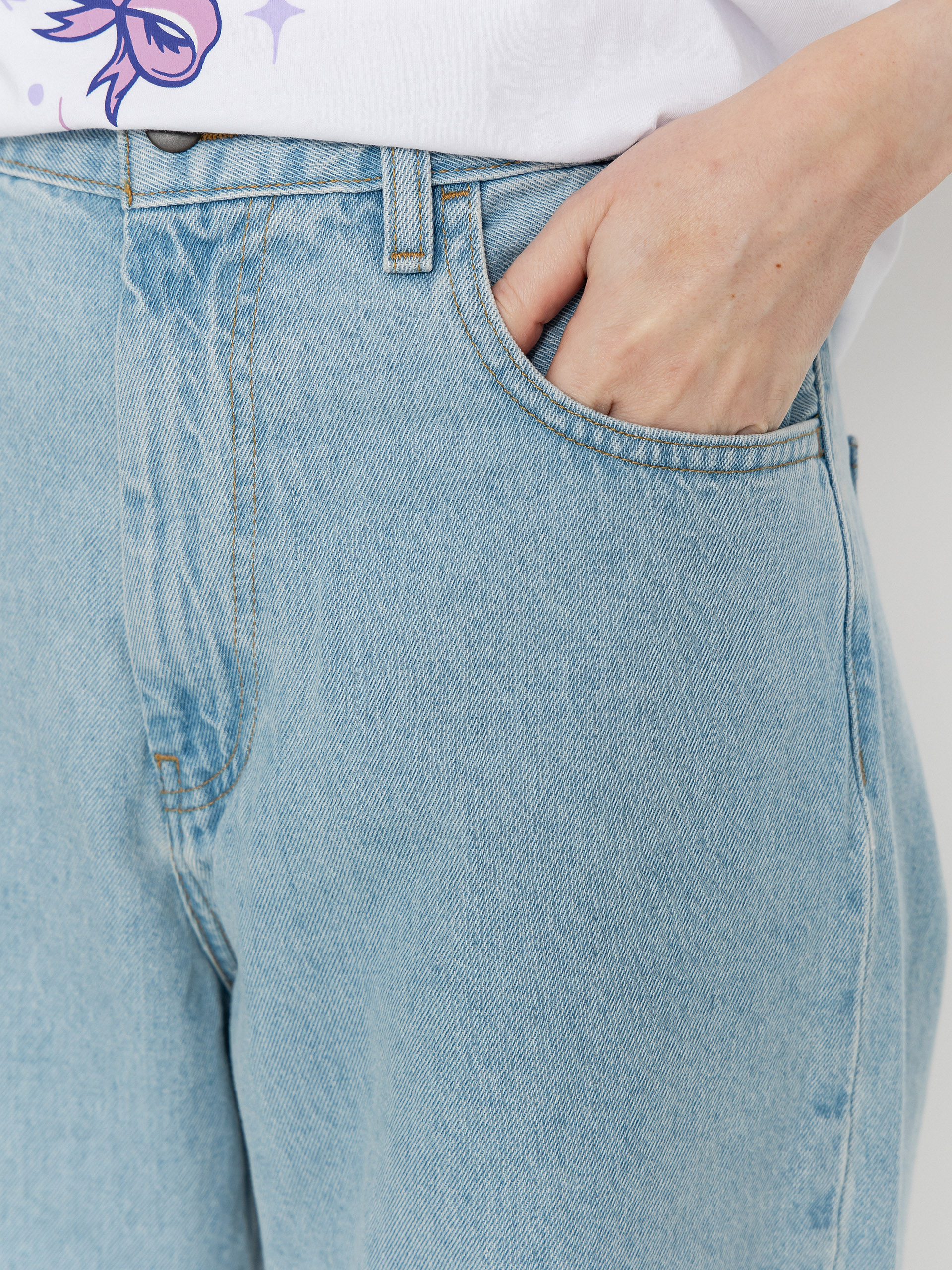 Панталони Carhartt WIP Brandon Wmn (blue/heavy stone bleached)