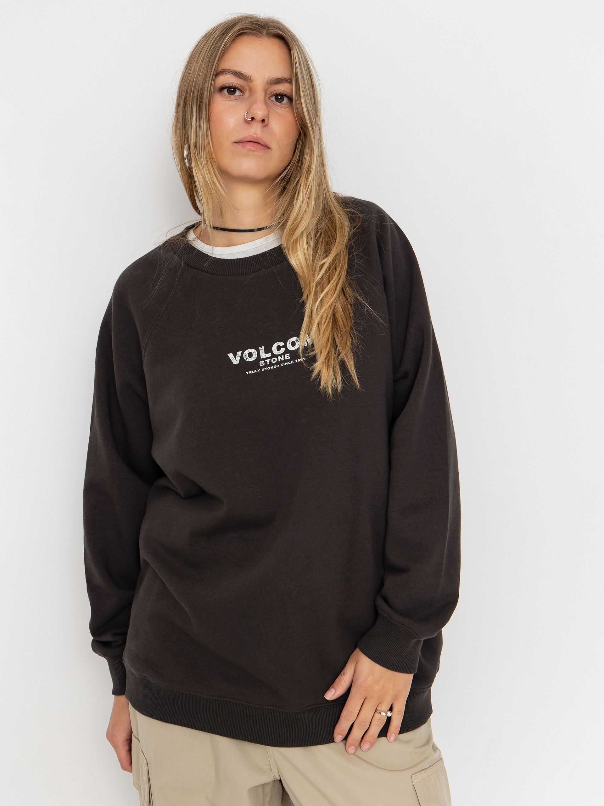 Суитшърт Volcom Stone Magic Crew Wmn (vintage black)