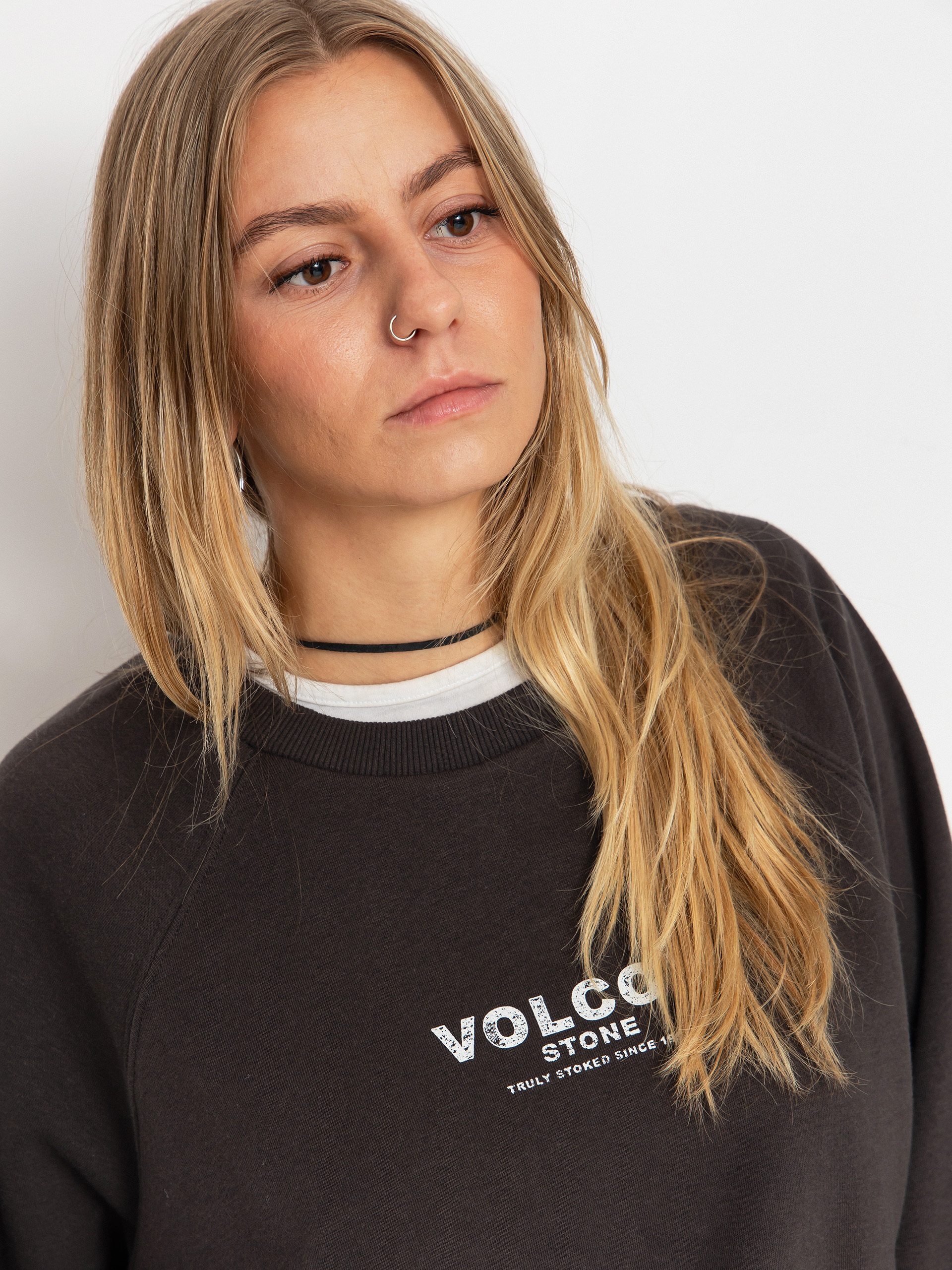 Суитшърт Volcom Stone Magic Crew Wmn (vintage black)
