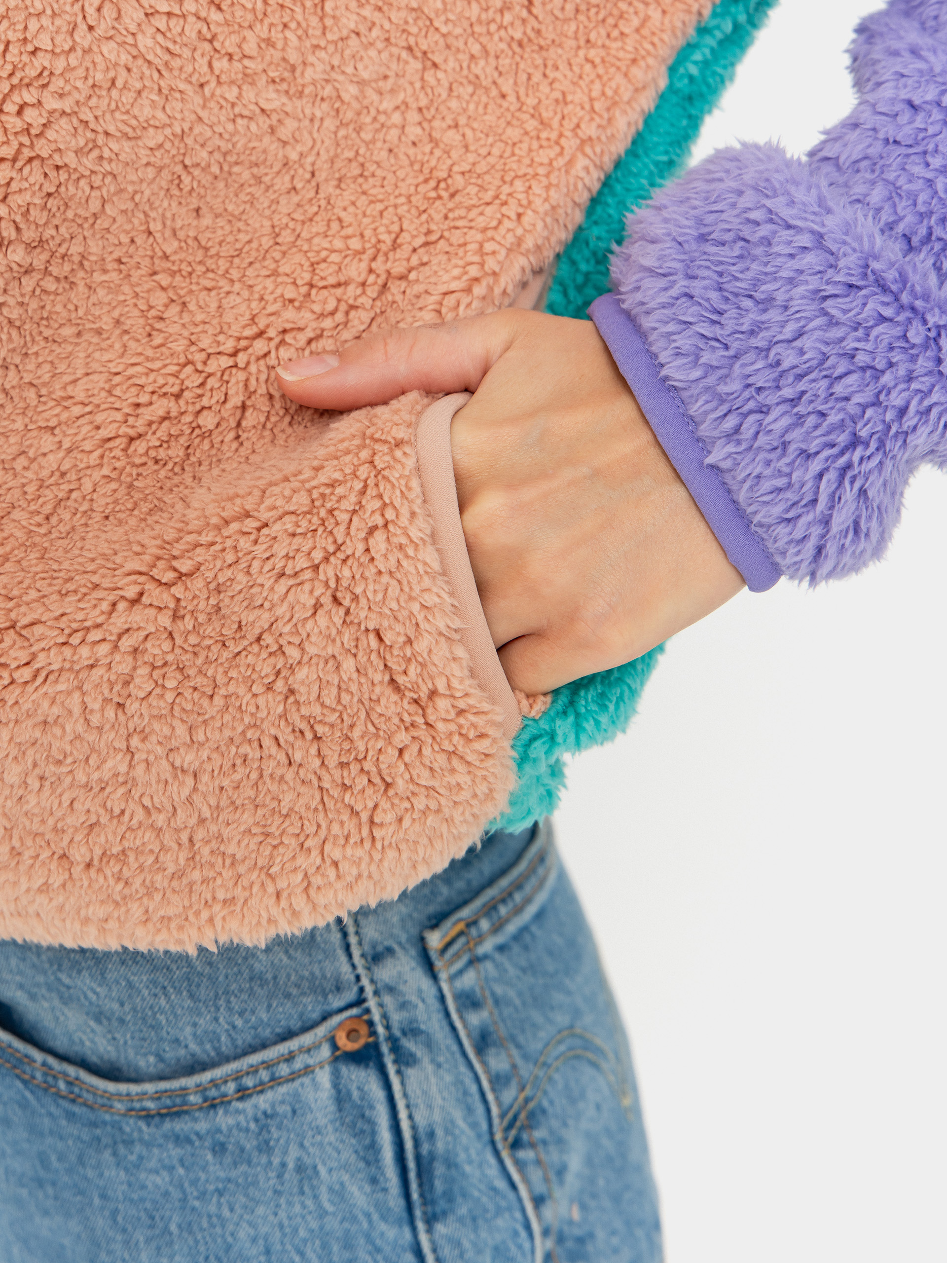 Дамски Поларени суитшърт Billabong Original Since (aqua haze)