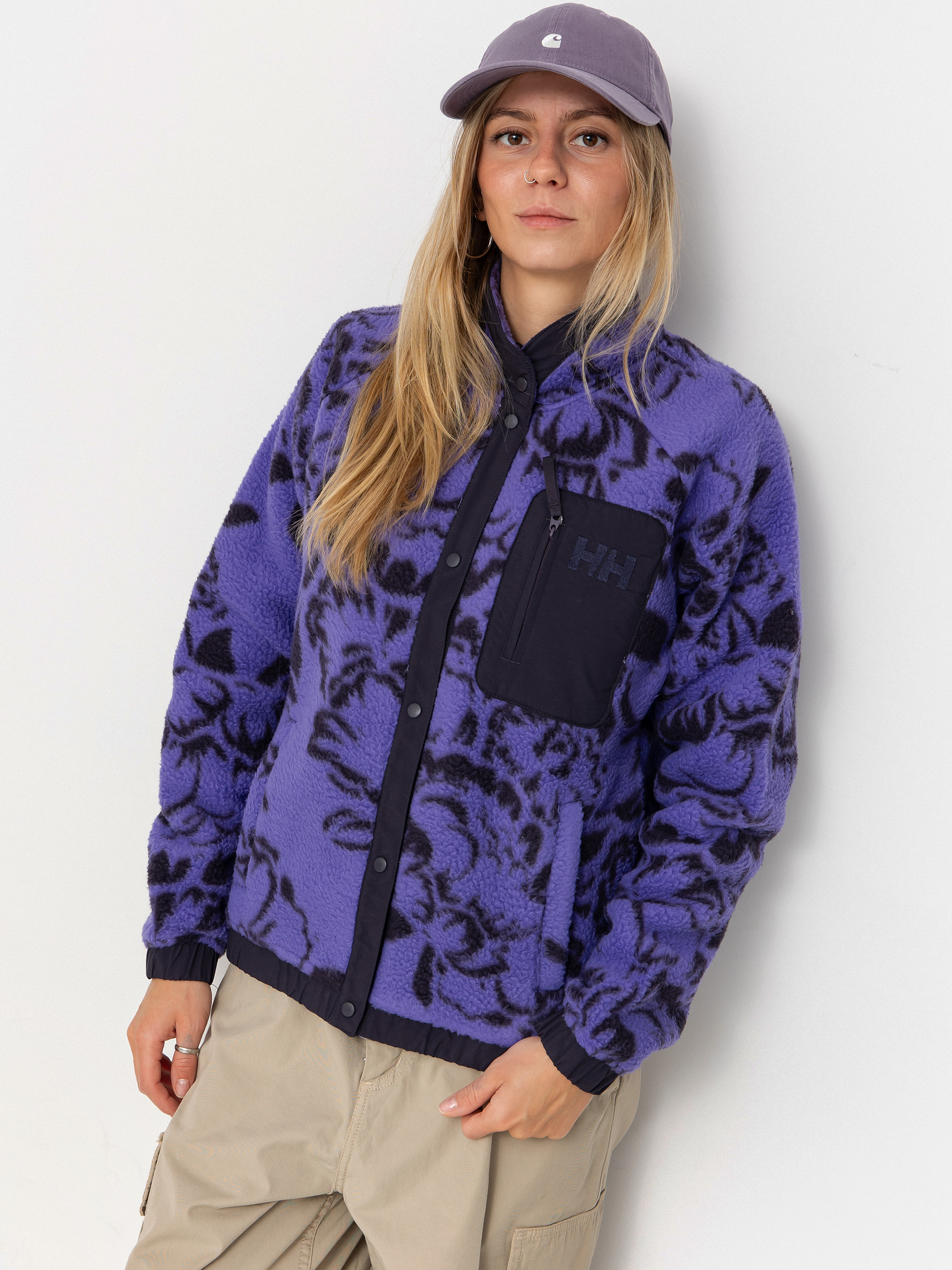 Поларени суитшърт Helly Hansen Imperial Printed Pile Snap Wmn