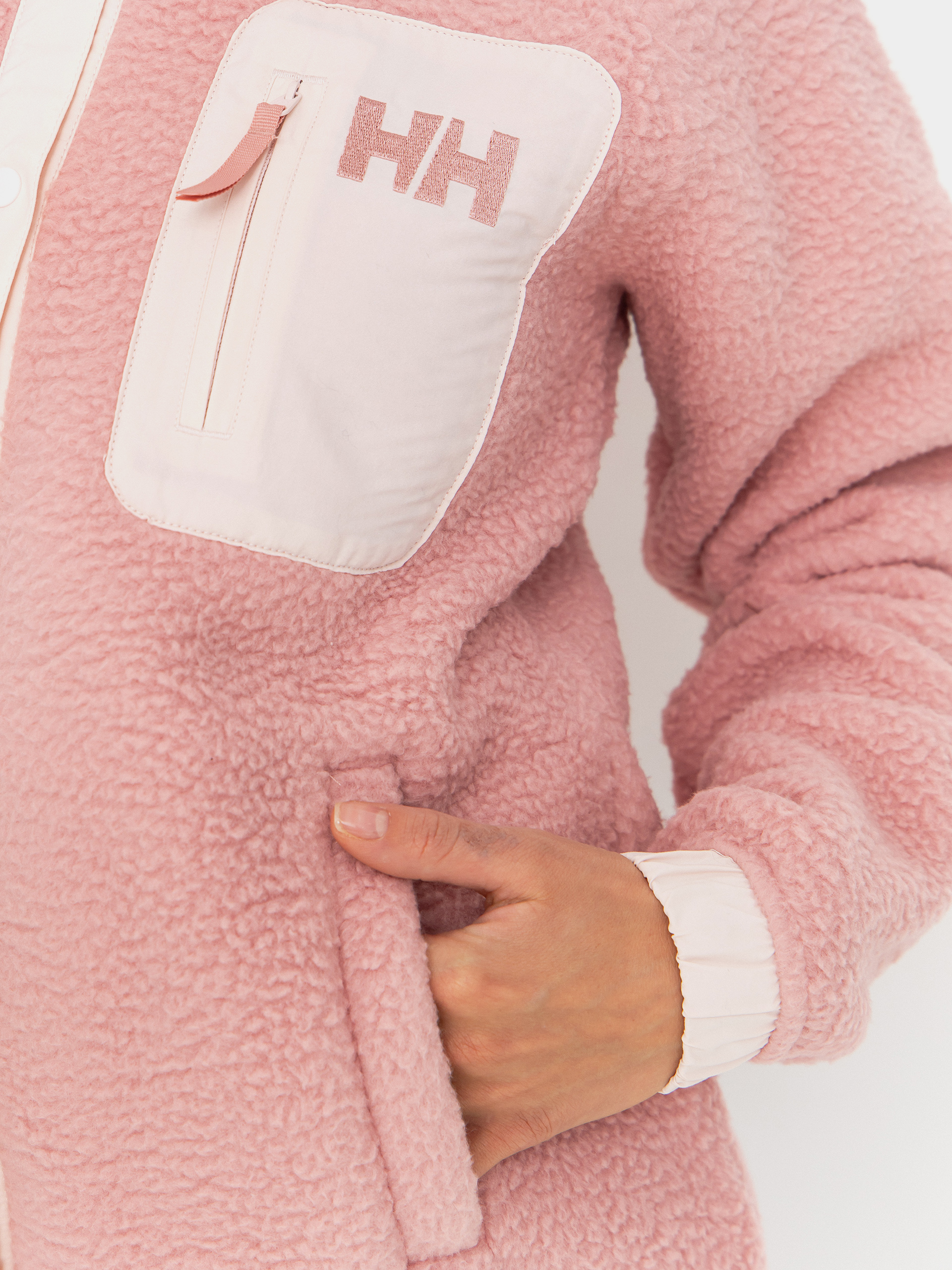 Дамски Поларени суитшърт Helly Hansen Imperial Pile Snap (pink salt)