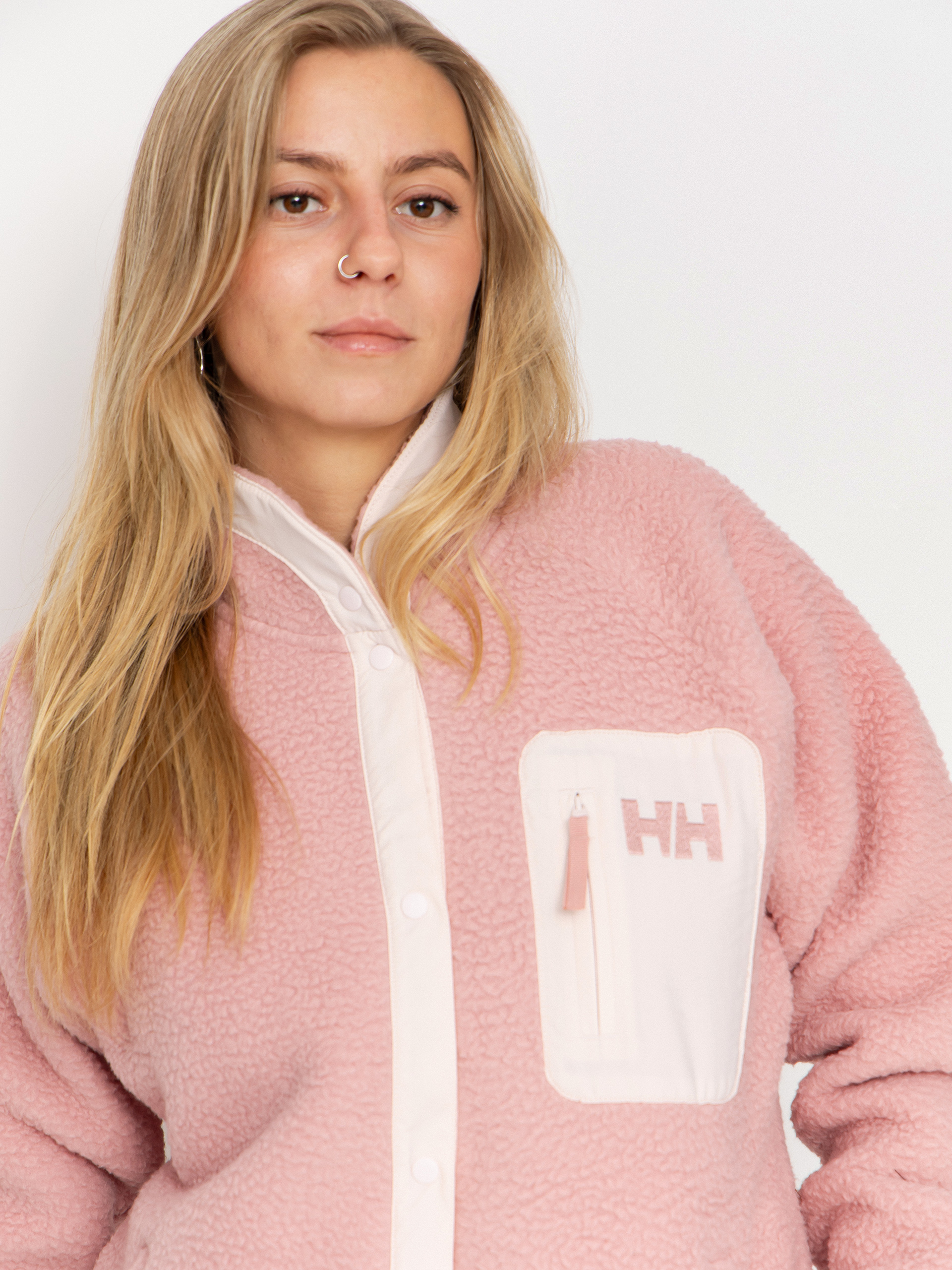 Дамски Поларени суитшърт Helly Hansen Imperial Pile Snap (pink salt)