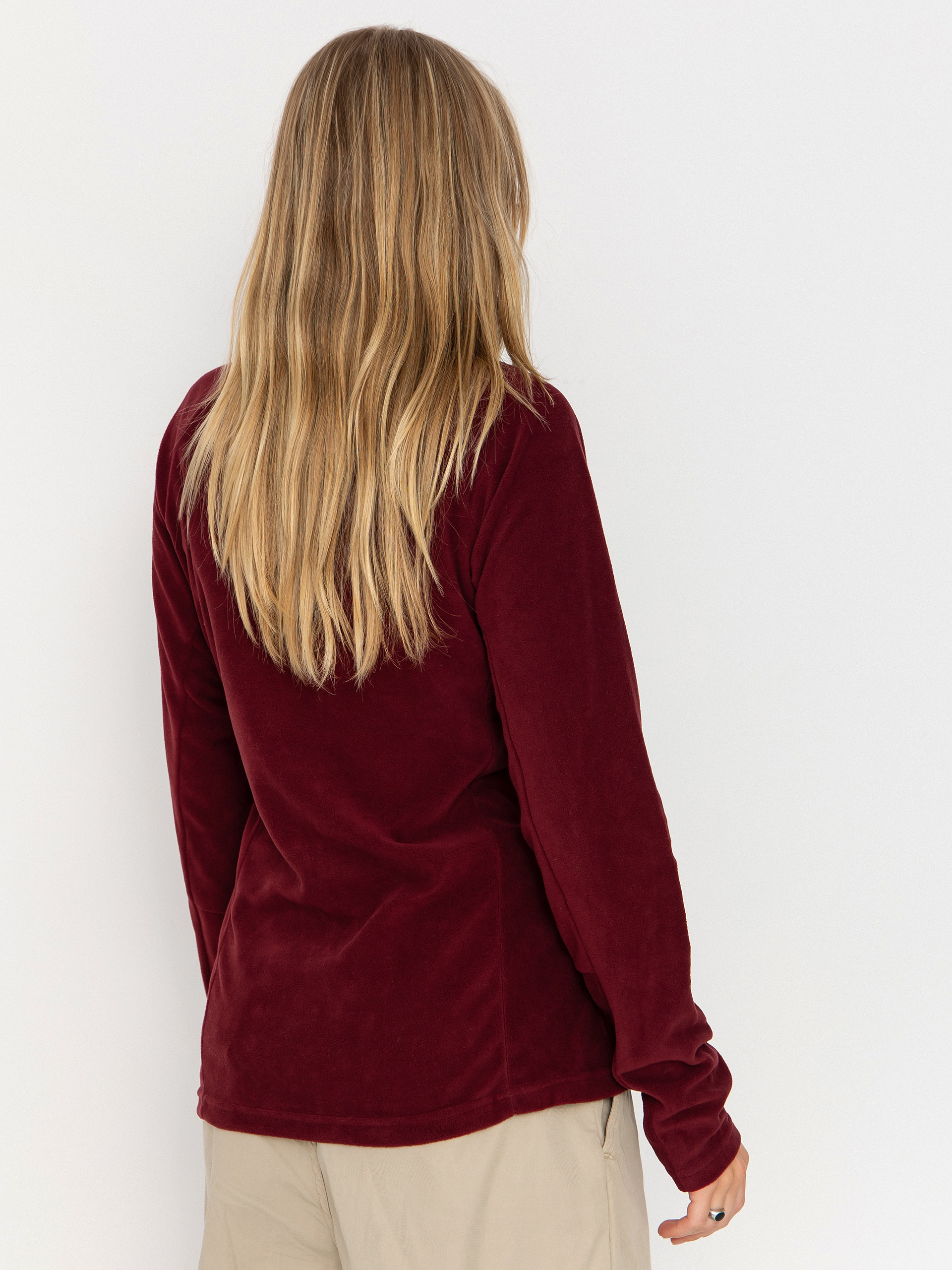 Дамски Поларени суитшърт Columbia Glacial IV 1/2 Zip (rich wine)